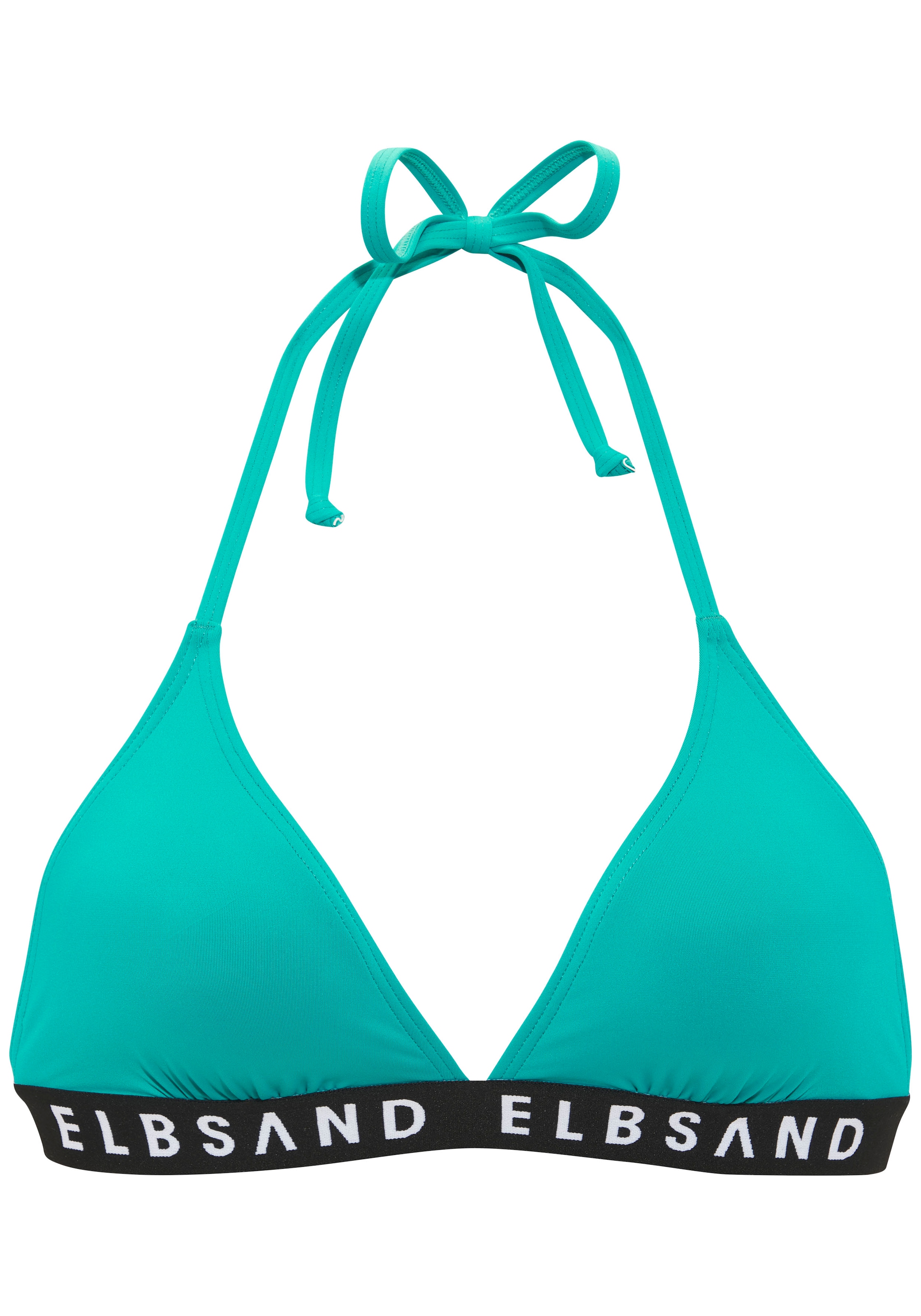Elbsand Triangel-Bikini, mit Markenschriftzügen in Kontrastfarbe