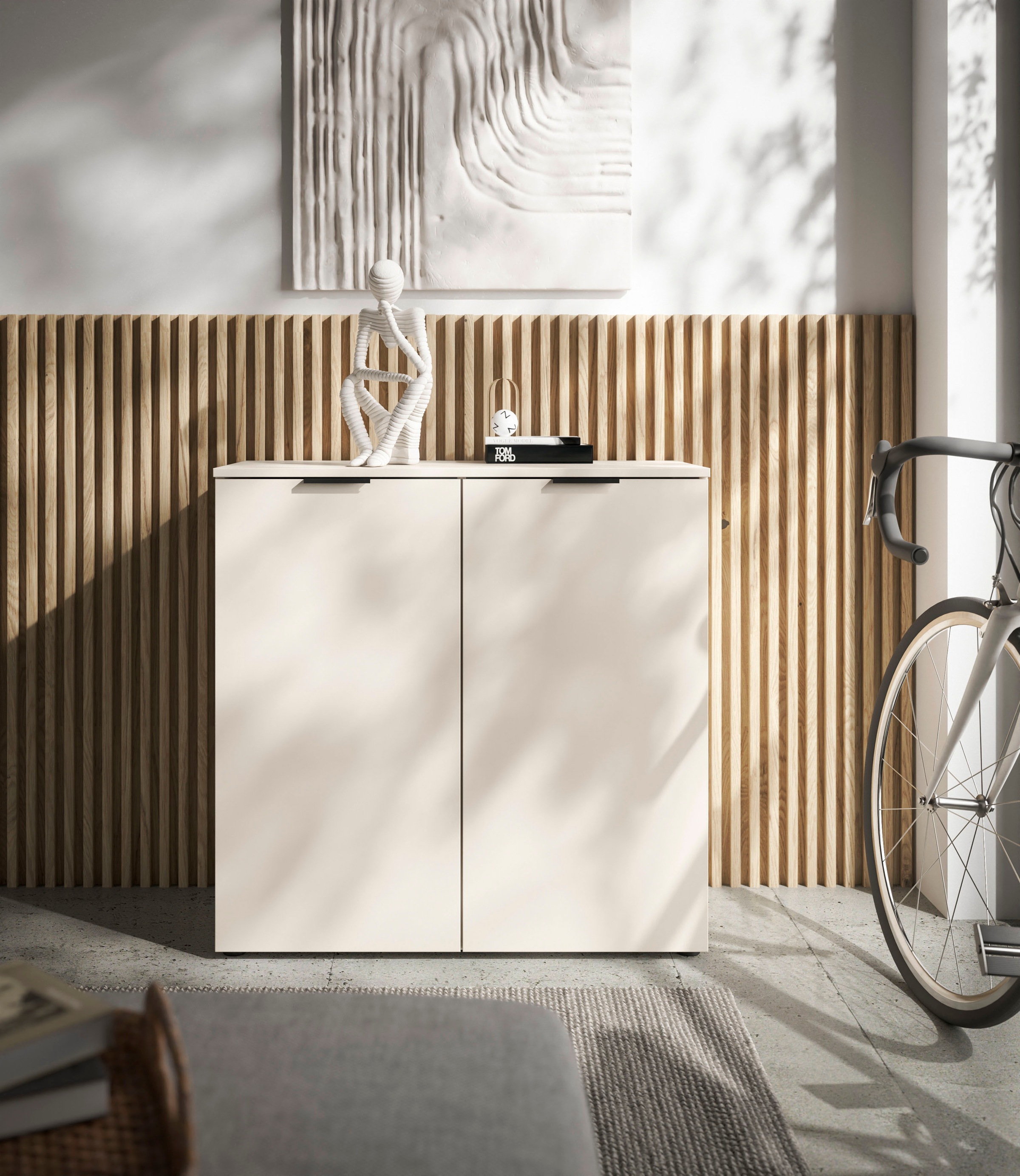 HBZ Sideboard "Linz Kommode, BxHxT 90x90x40cm" 1 Stk. tlg. Breite 90cm,Lip- günstig online kaufen