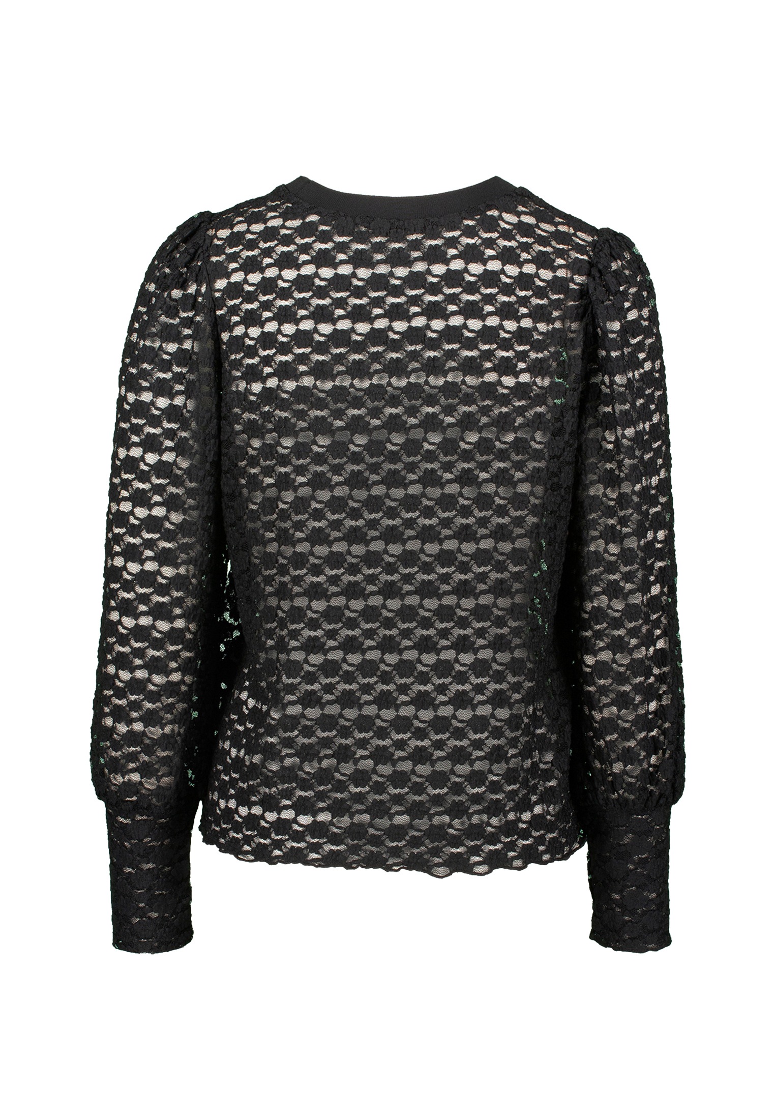 Zero Spitzenbluse »Damen mit Rundhalsausschnitt«
