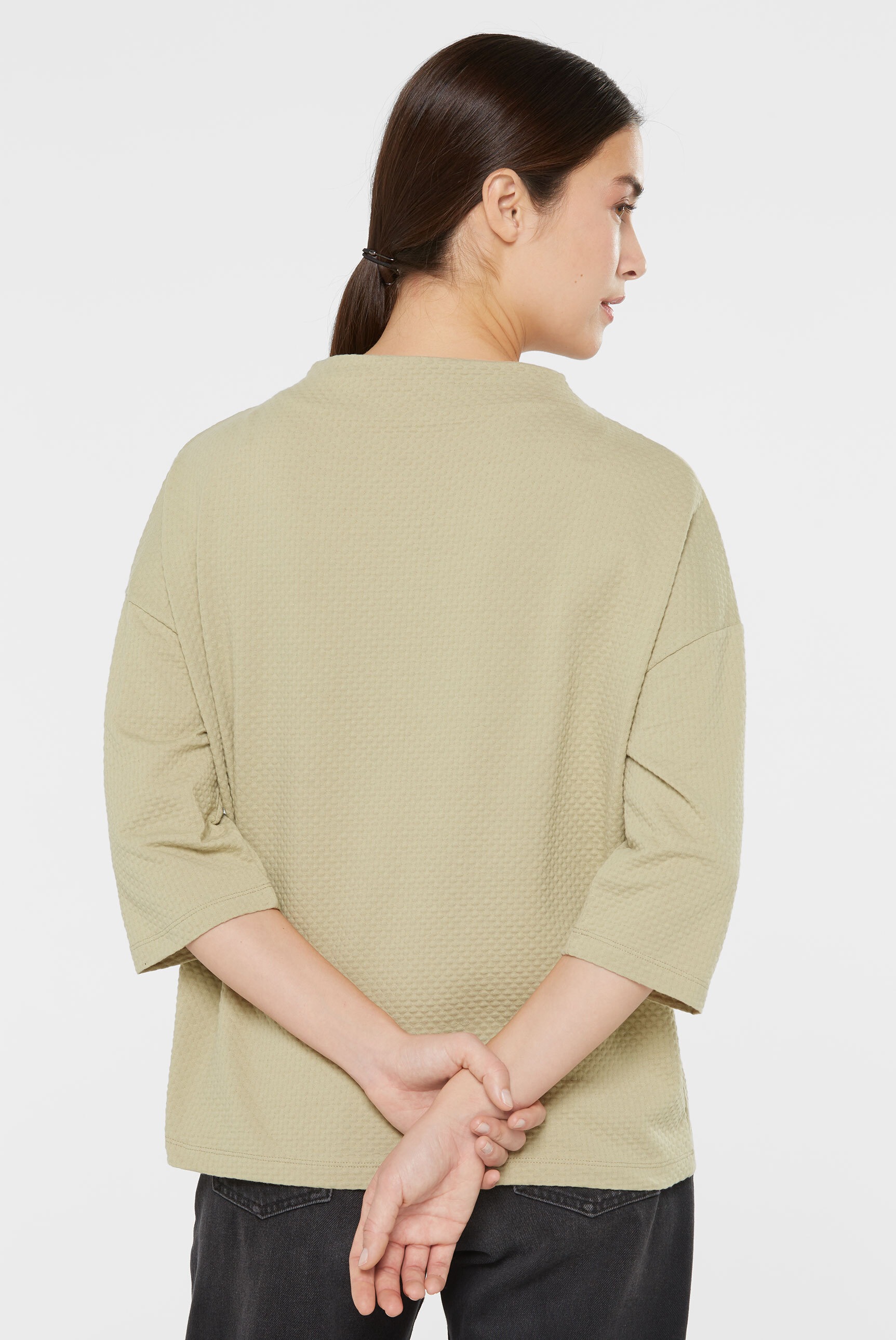 SENSES.THE LABEL Rundhalsshirt mit Baumwolle