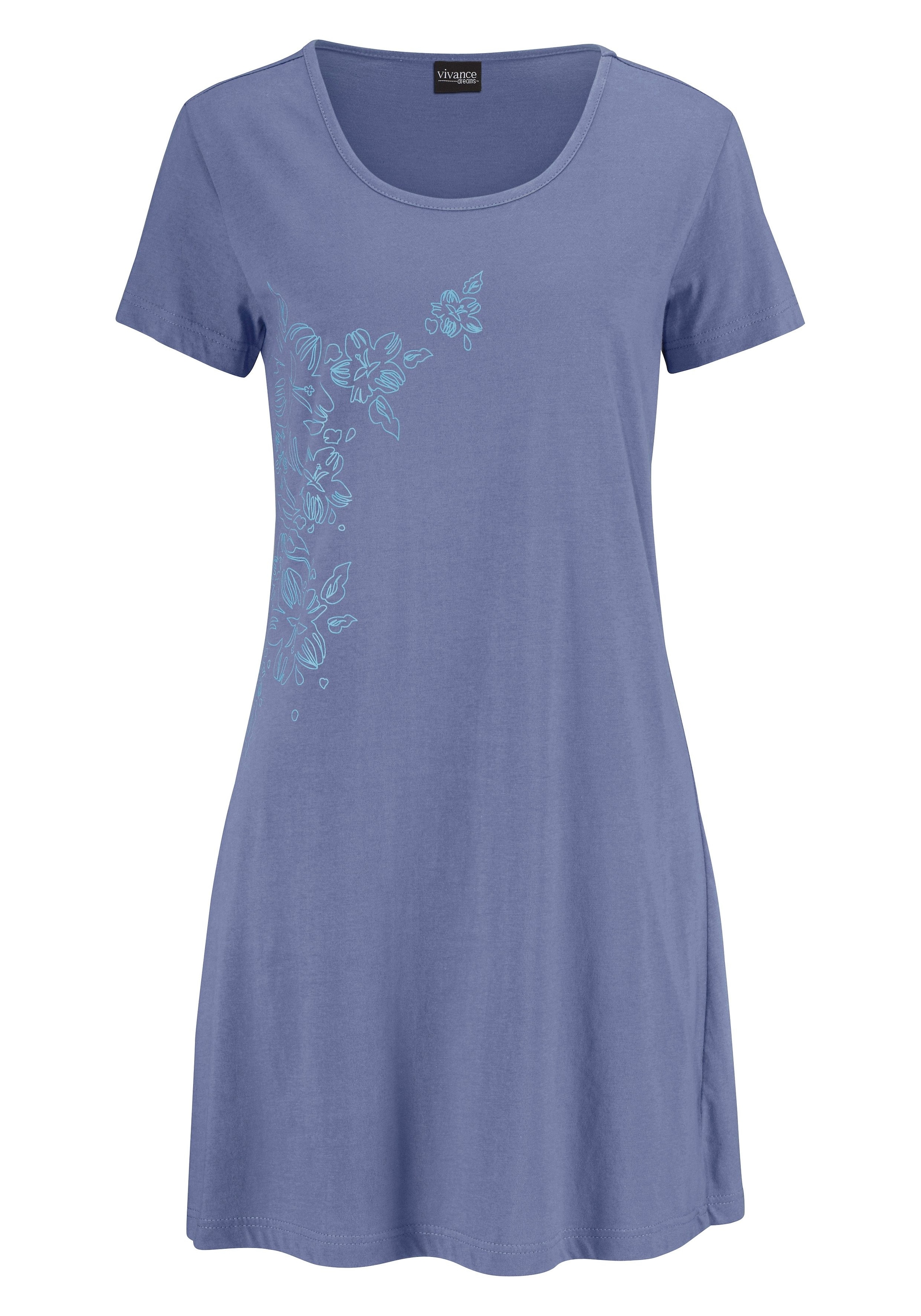 Vivance Dreams bestellen Nachthemd, Blumenprint mit | (2er-Pack), BAUR online