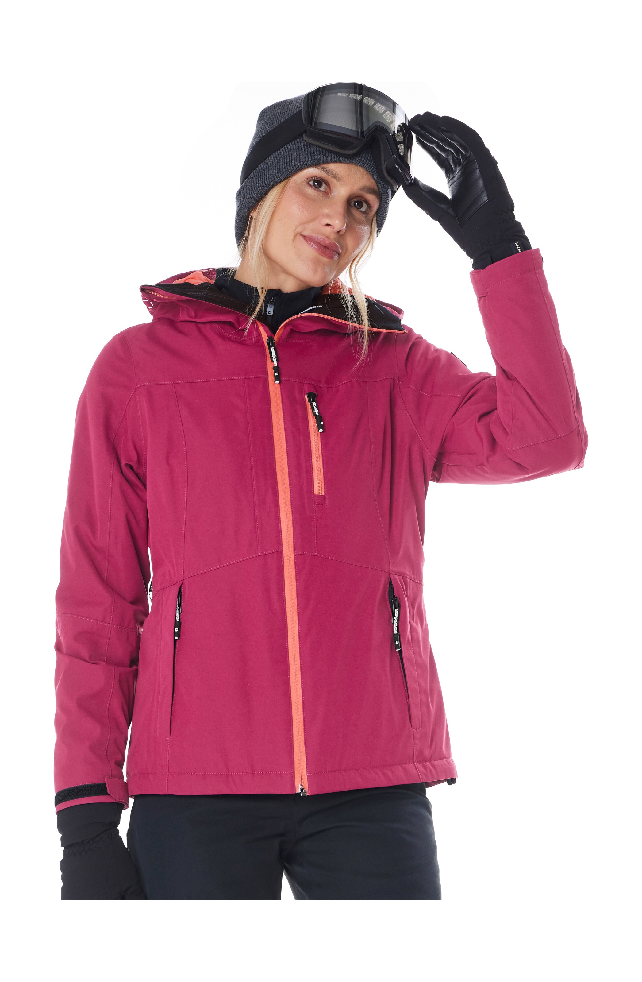 Killtec Skijacke "KSW 276 WMN SKI JCKT" Wasserdichte Damenjacke mit Schneefang, Atmungsaktivität und Taschen