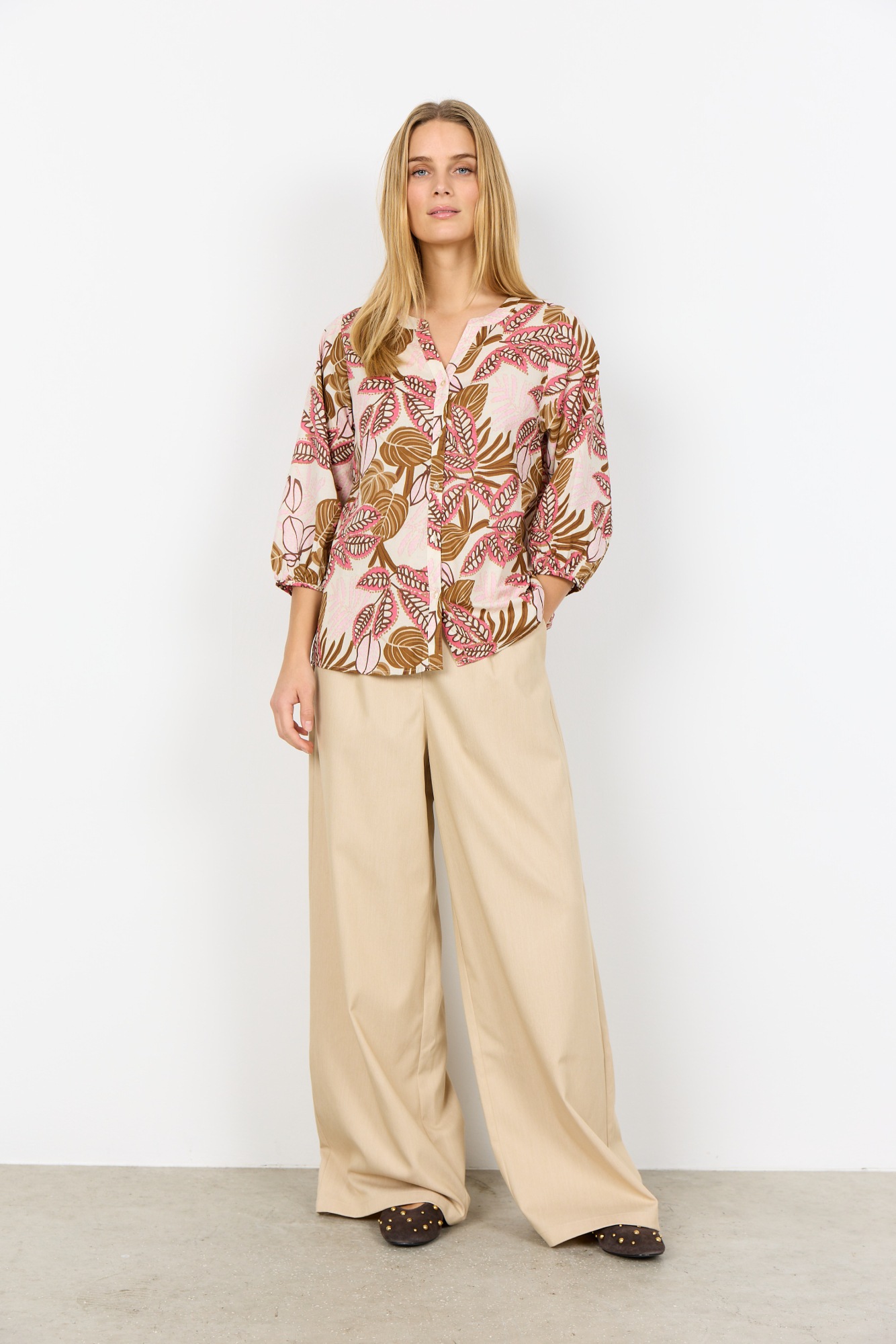 soyaconcept Druckbluse "SC-CAM 2" im Tunika-Stil mit floralem Alloverprint günstig online kaufen