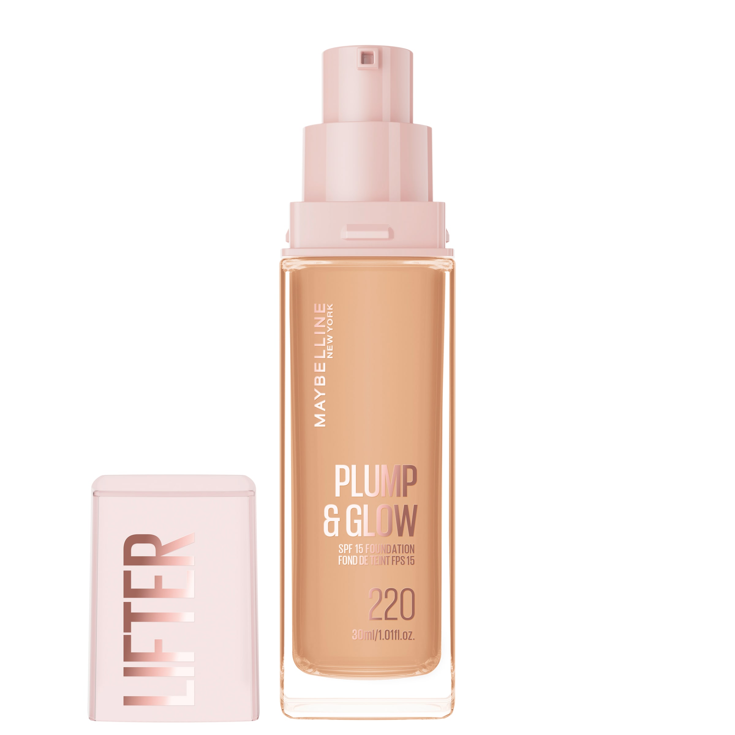 MAYBELLINE NEW YORK Foundation »LIFTER PLUMP AND GLOW FOUNDATION« verleiht sofort einen strahlenden Glow