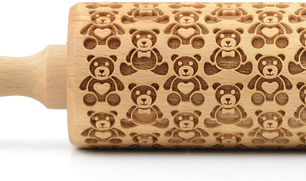 folkroll Teigroller »3D-Motiv-Teigrolle«, Teddybären