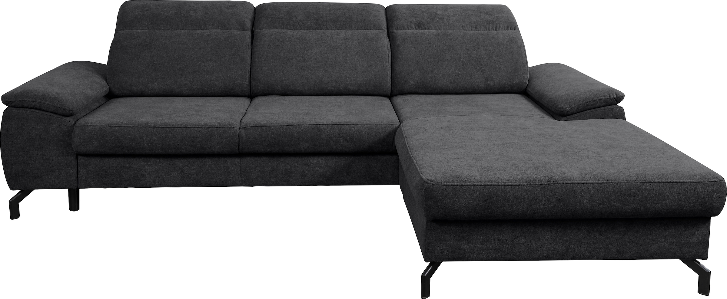 WERK2 Ecksofa »Panama L-Form«, Modernes Sofa mit Schlaffunktion, Bettkasten, Kopfteile verstellbar