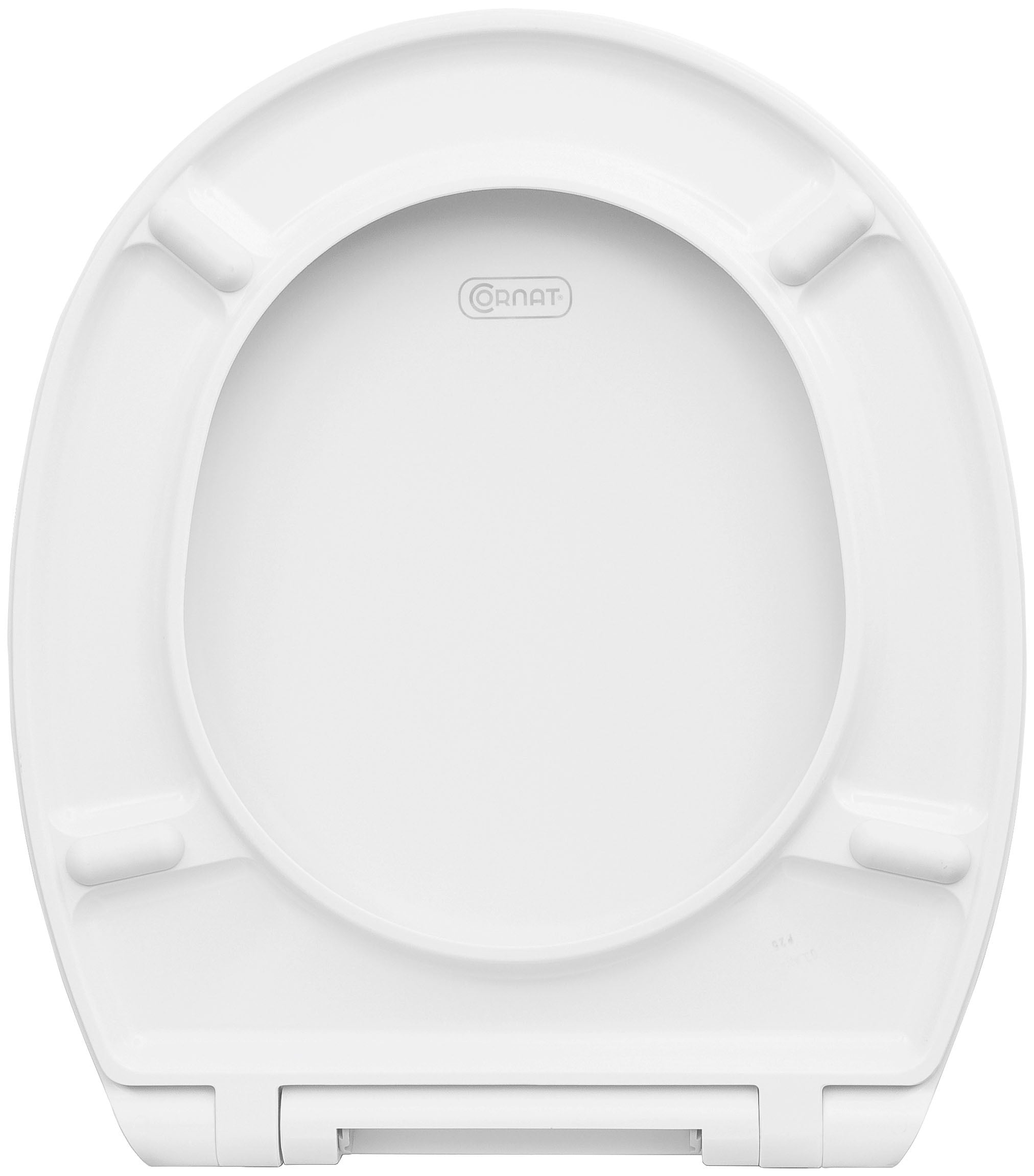 CORNAT WC-Sitz »Klassisch weißer Look - Pflegeleichter Duroplast - Quick up«, Clean Funktion - Absenkautomatik - Montage von oben / Toilettensitz