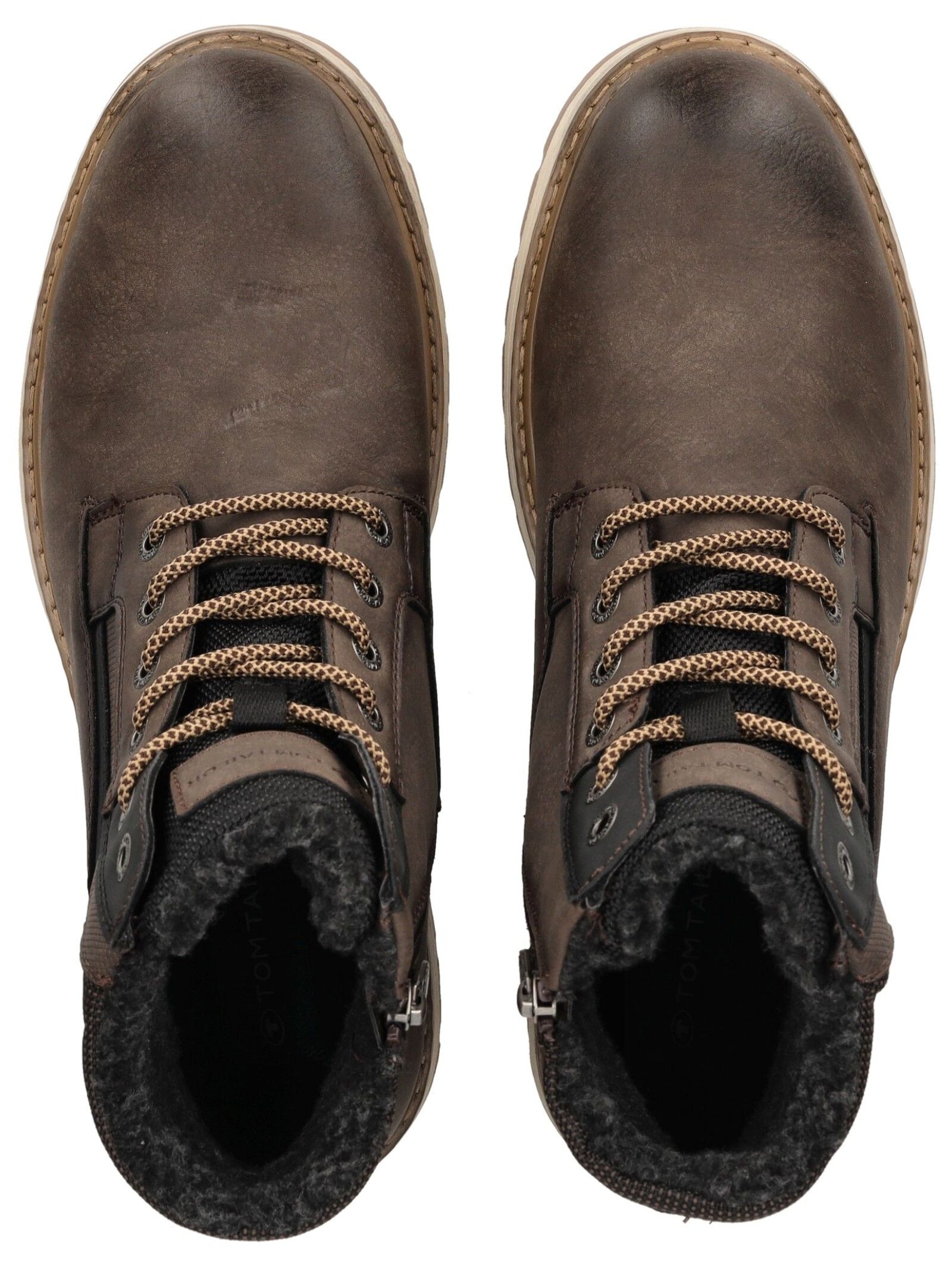 TOM TAILOR Schnürstiefelette »Tom Tailor Stiefelette Lederimitat/Textil«