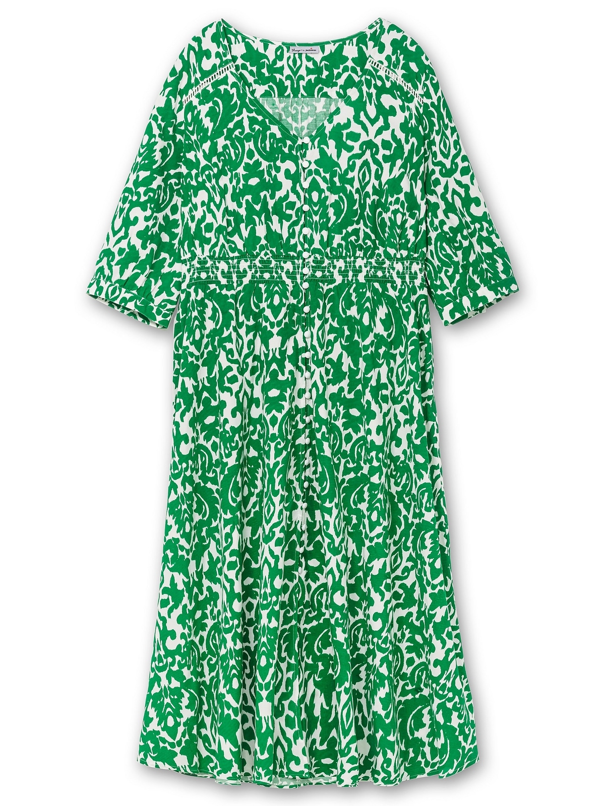 sheego by Joe Browns Druckkleid »Große Größen«, mit Punkteprint und gesmokter Taille