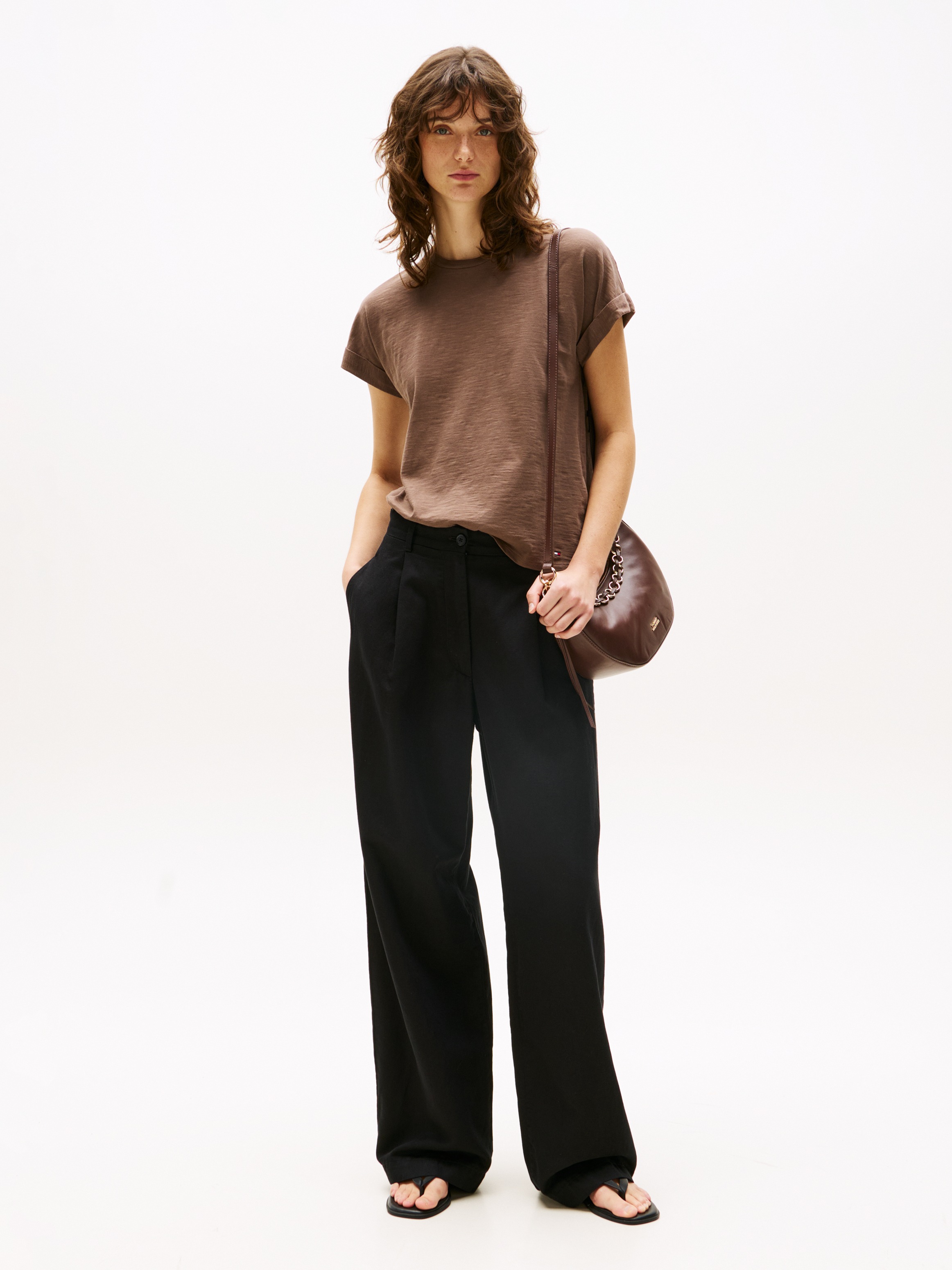 Thumbnail - Tommy Hilfiger Webhose "TENCEL LINEN WIDE LEG PANT"