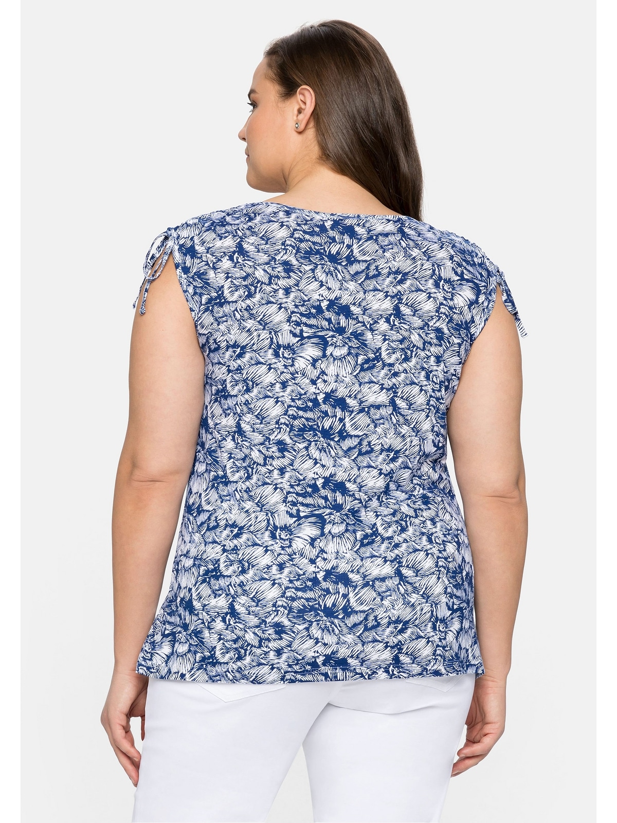 sheego by Joe Browns Tanktop "Große Größen", mit Blumenprint und geraffter günstig online kaufen