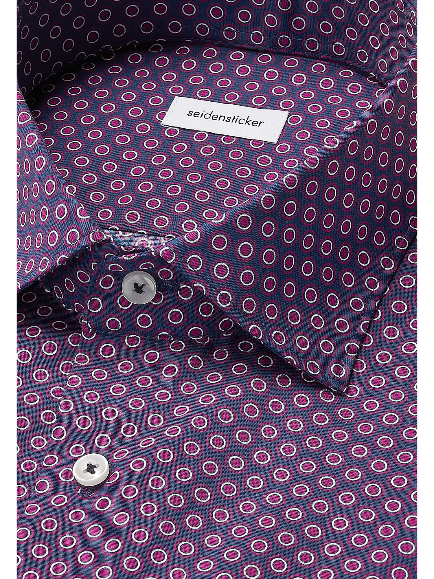 seidensticker Businesshemd »Schwarze Rose« Regular 1/1 Kentkragen Druck