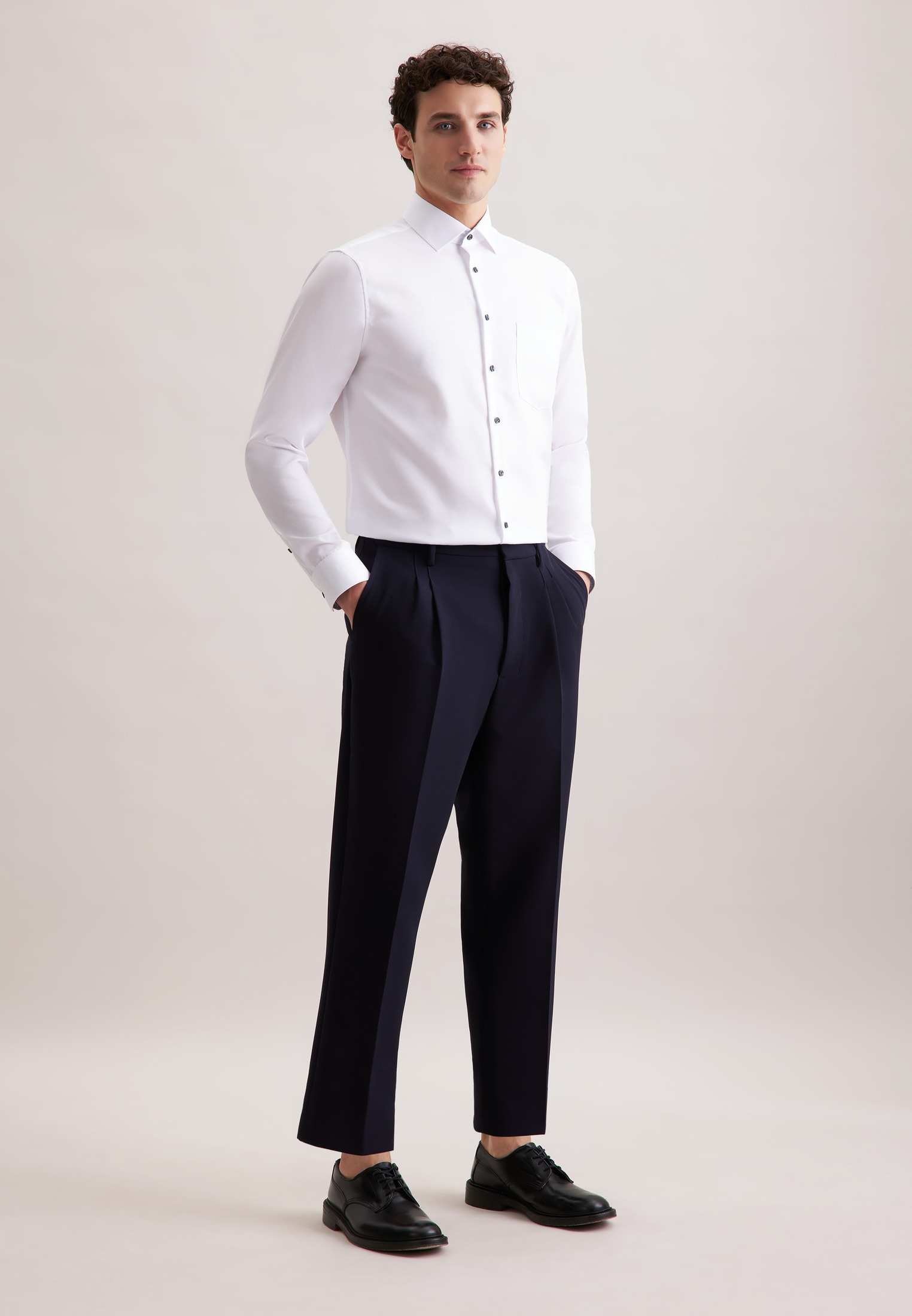 seidensticker Businesshemd »Regular« Regular 1/1 Kentkragen Uni