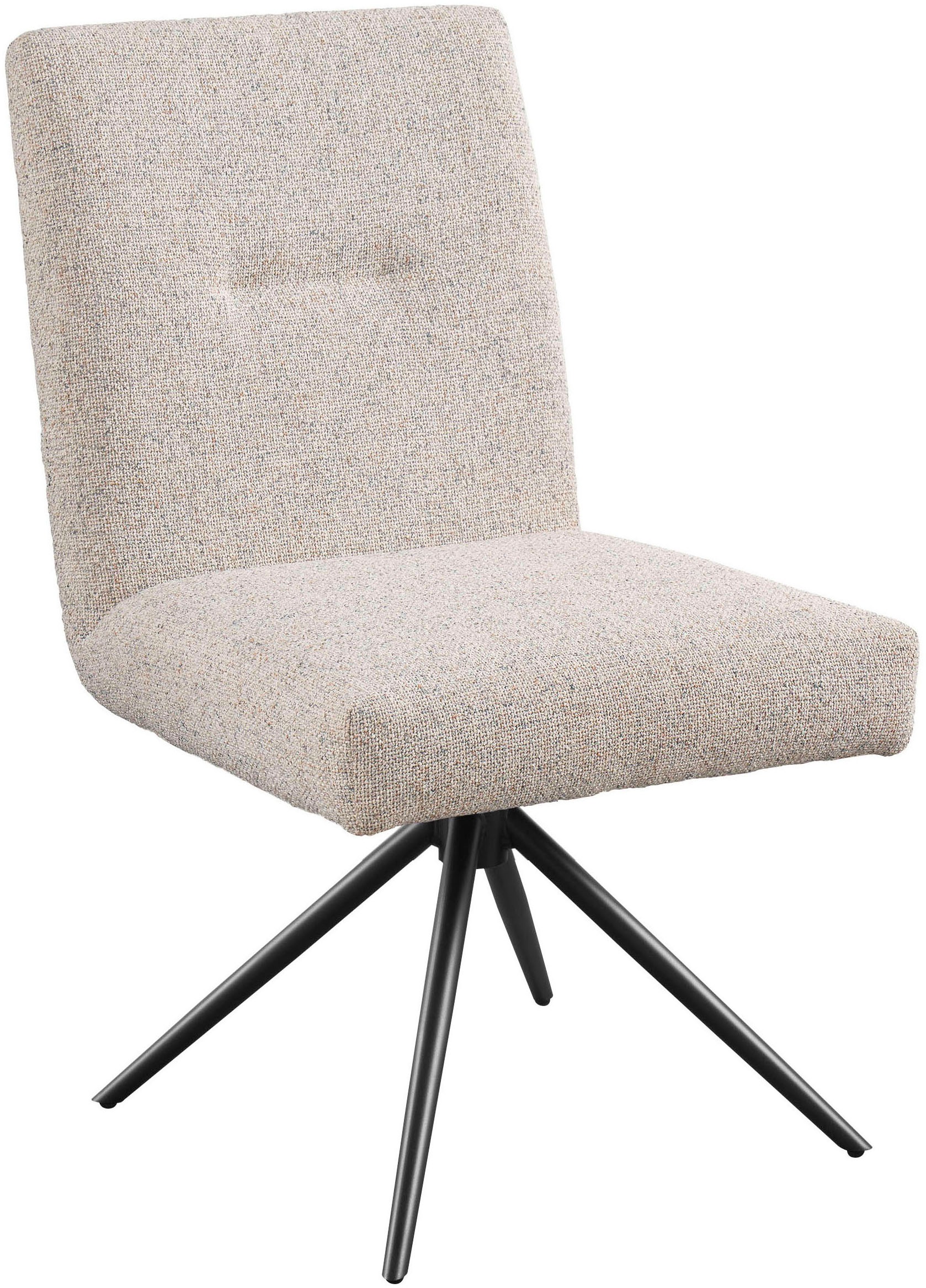 set one by Musterring Esszimmerstuhl »Tracy«, Webstoff, 2er-Set, Stativgestell schwarz, Sitz aus Webstoff, B52 x T65 cm
