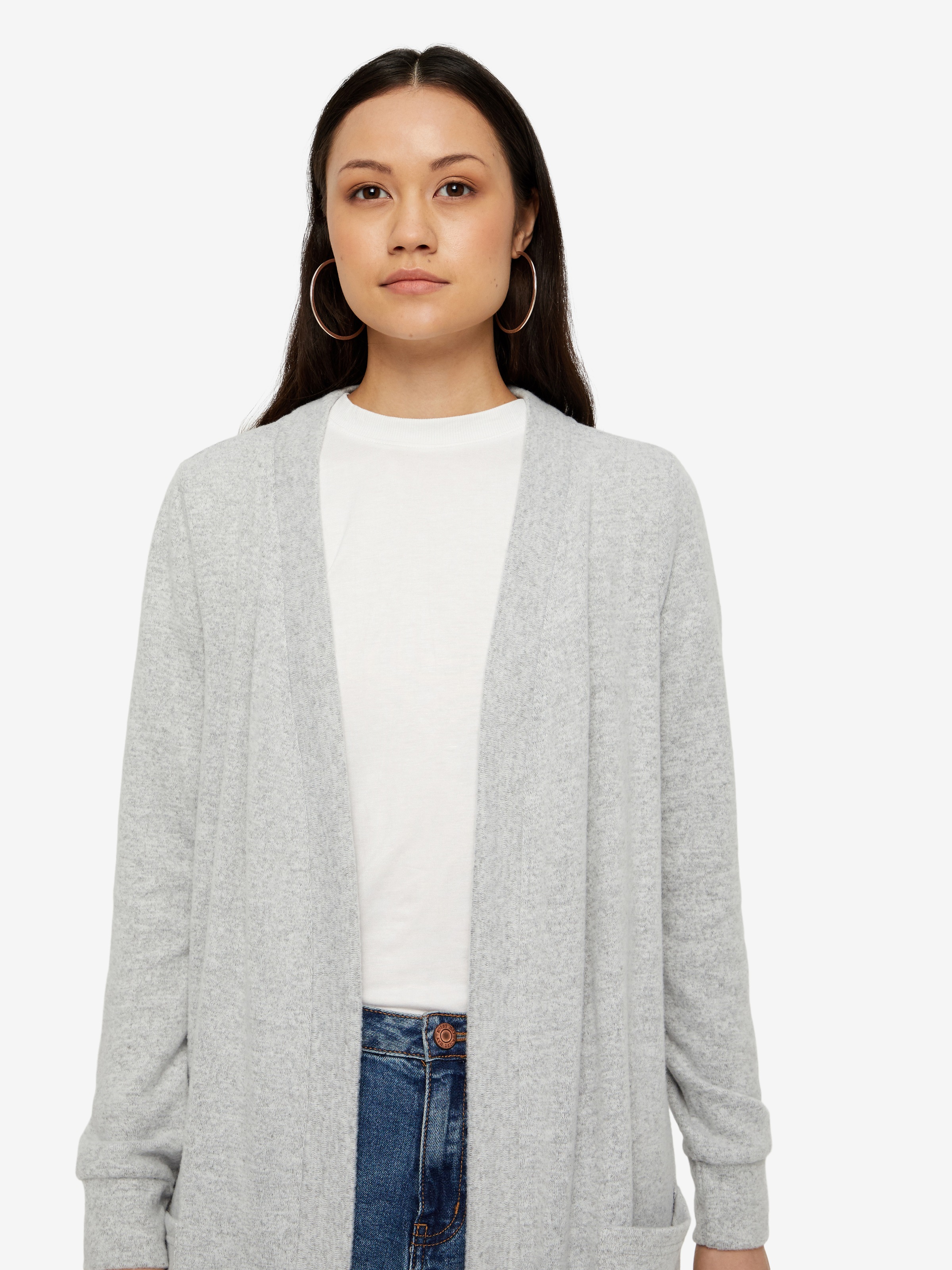 Noisy may Strickjacke "NMCITY L/S LONG CARDIGAN NOOS" Kunstfaser günstig online kaufen