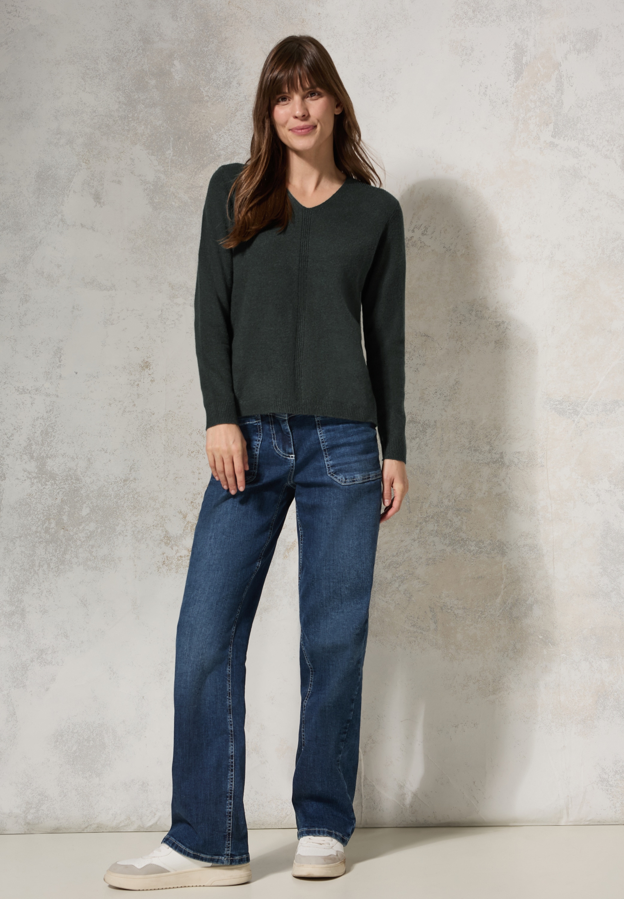 Cecil Strickpullover, mit Strick-Detail