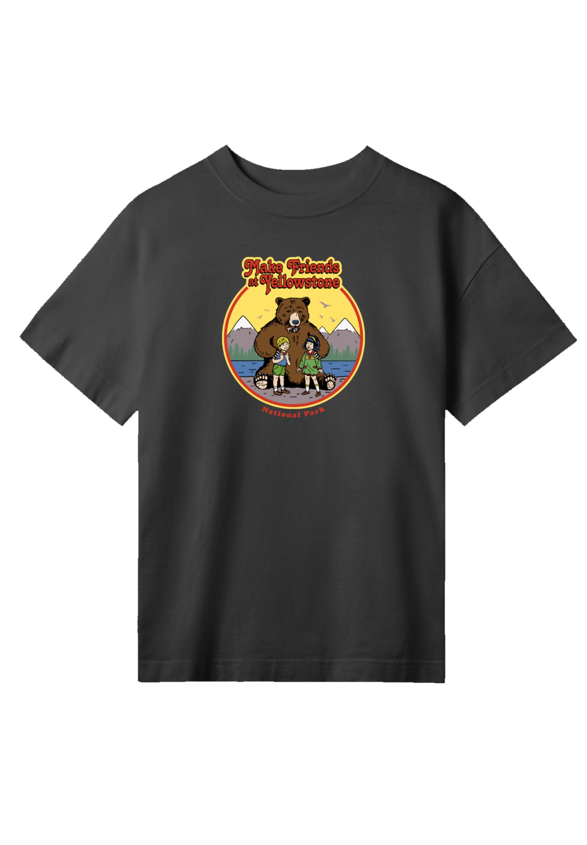 F4NT4STIC »US National Parks Make Friends At Yellowstone« Premium Qualität