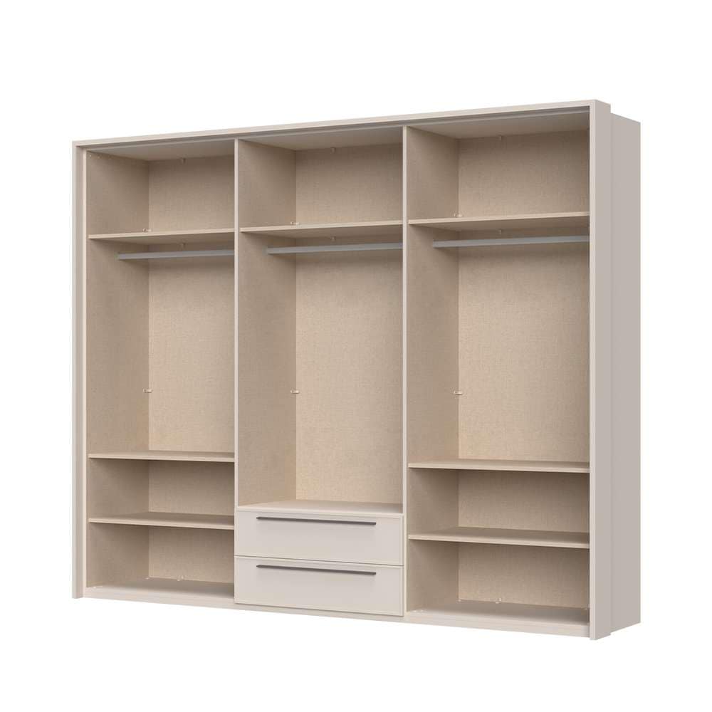 Places of Style Drehtürenschrank »Opera mit oder ohne Kranz inkl. LED-Bel.,B 227,272,317 oder 362 cm«, UV lackiert, Soft Close Funktion, Höhenverstellbare Füße