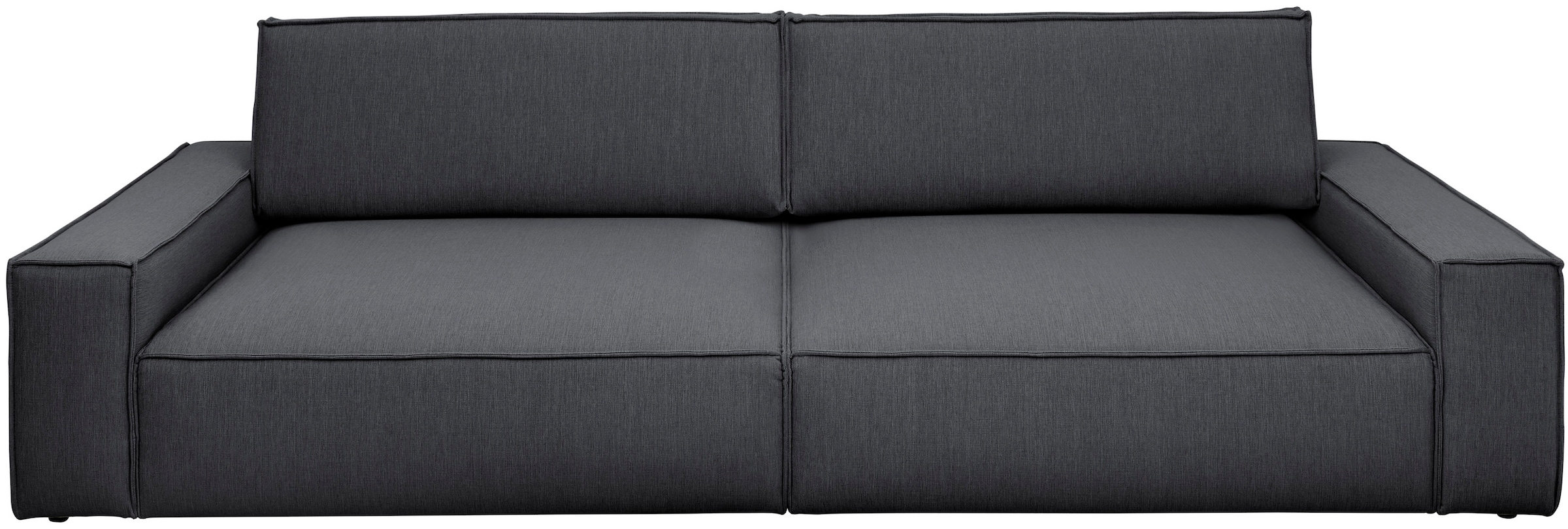 Home affaire Big-Sofa »NEU: SHERWOOD XXL, Big-Sofa (316cm), extra tiefe Sitzfläche 95 cm«, bequemer Sitzkomfort, Cord u. Leinenoptik, Kedernaht
