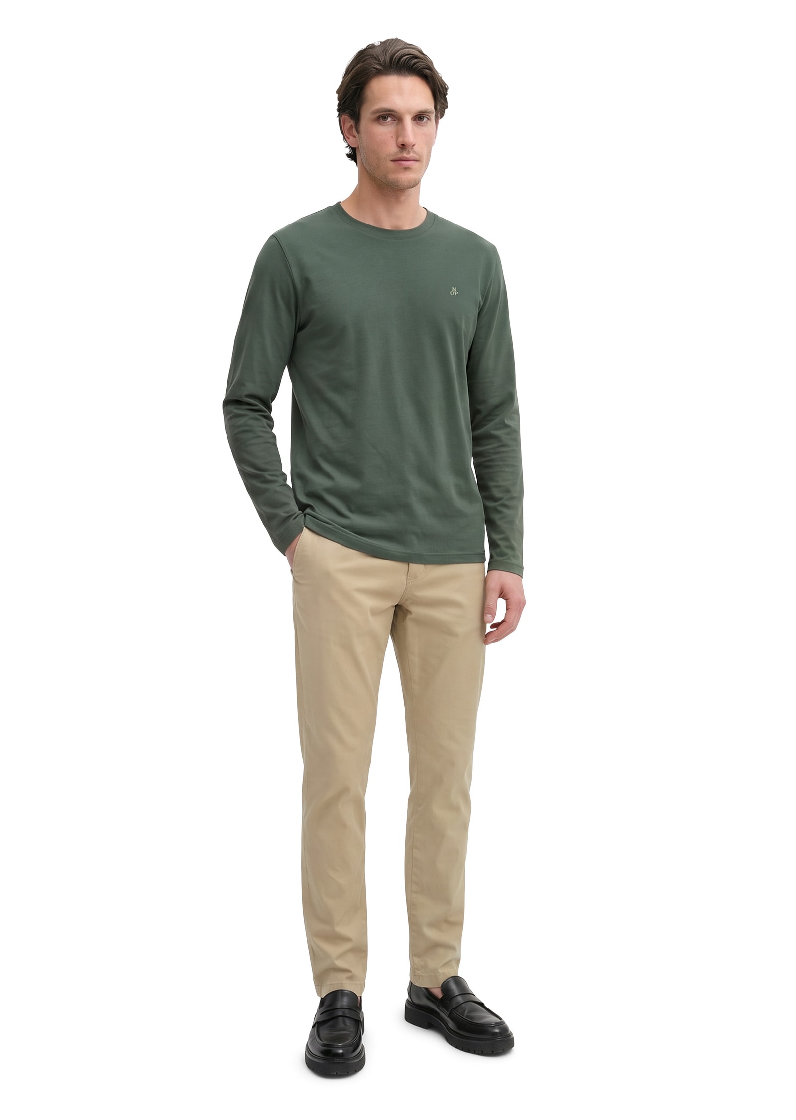 Marc O'Polo Langarmshirt »aus reiner Bio-Baumwolle«