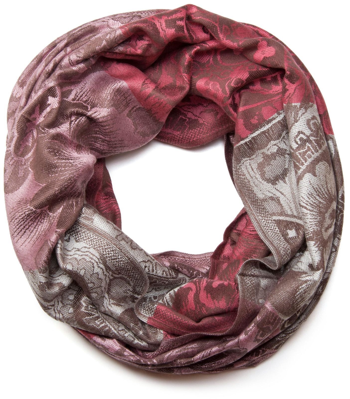 styleBREAKER Loop "Loop mit Hibiskus Blüten und Paisley Muster" 1 Stk.