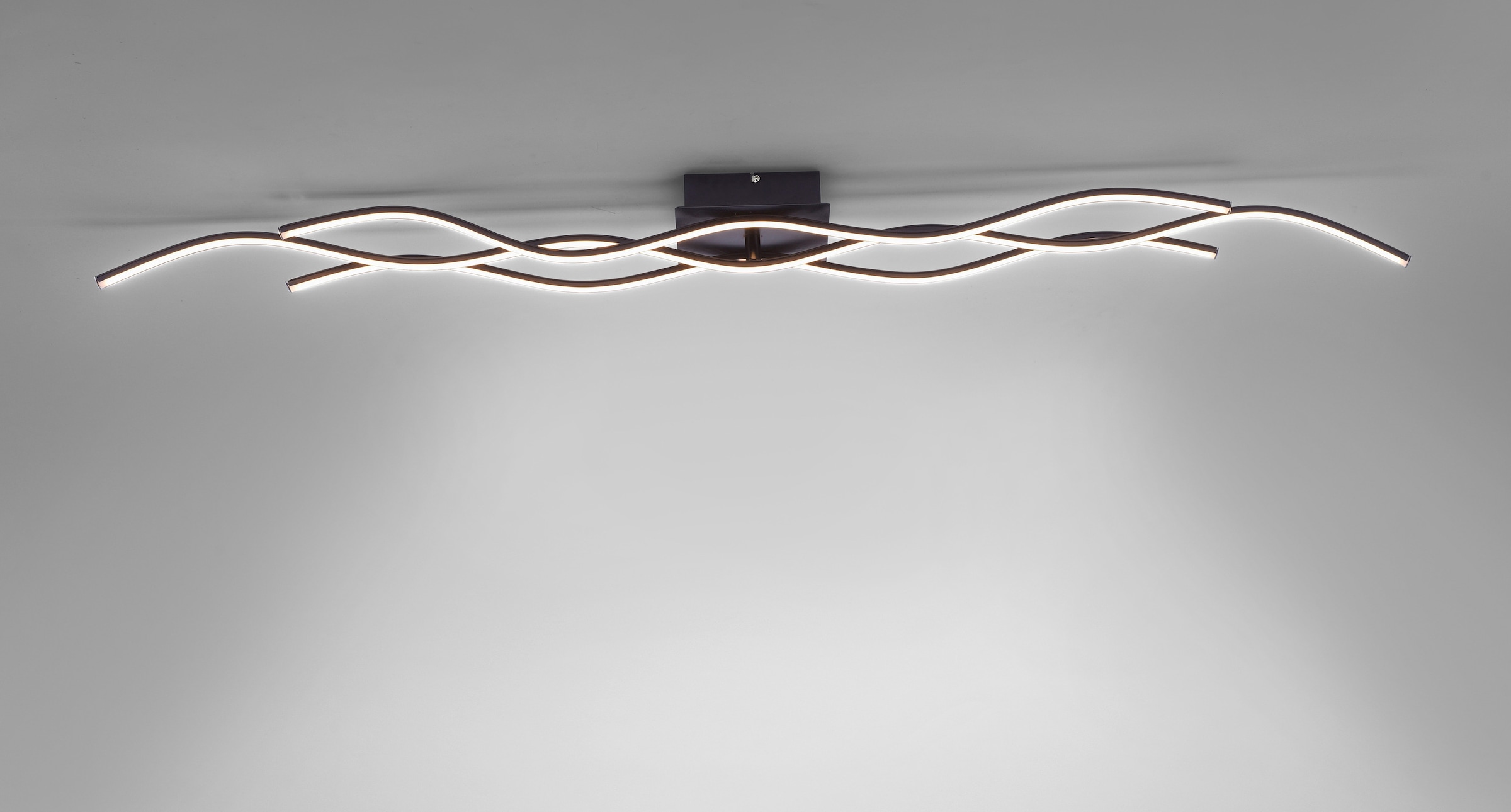 JUST LIGHT Deckenleuchte »WAVE«, 3 flammig, Leuchtmittel LED-Board-LED-Board | LED fest integriert, Deckenlampe