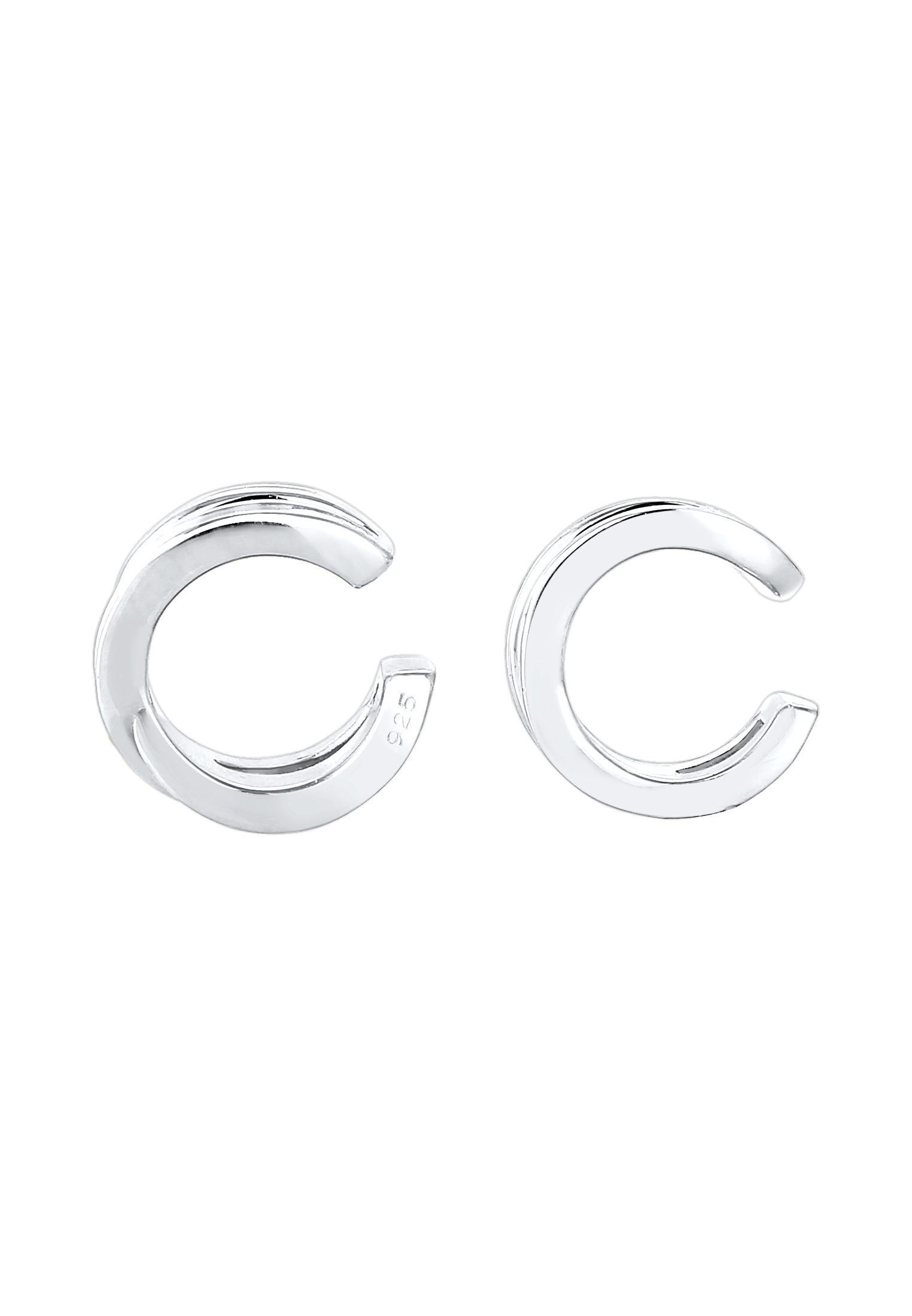 Elli Paar Ohrhaken »Earcuff ohne Stein 925 Sterling Silber«