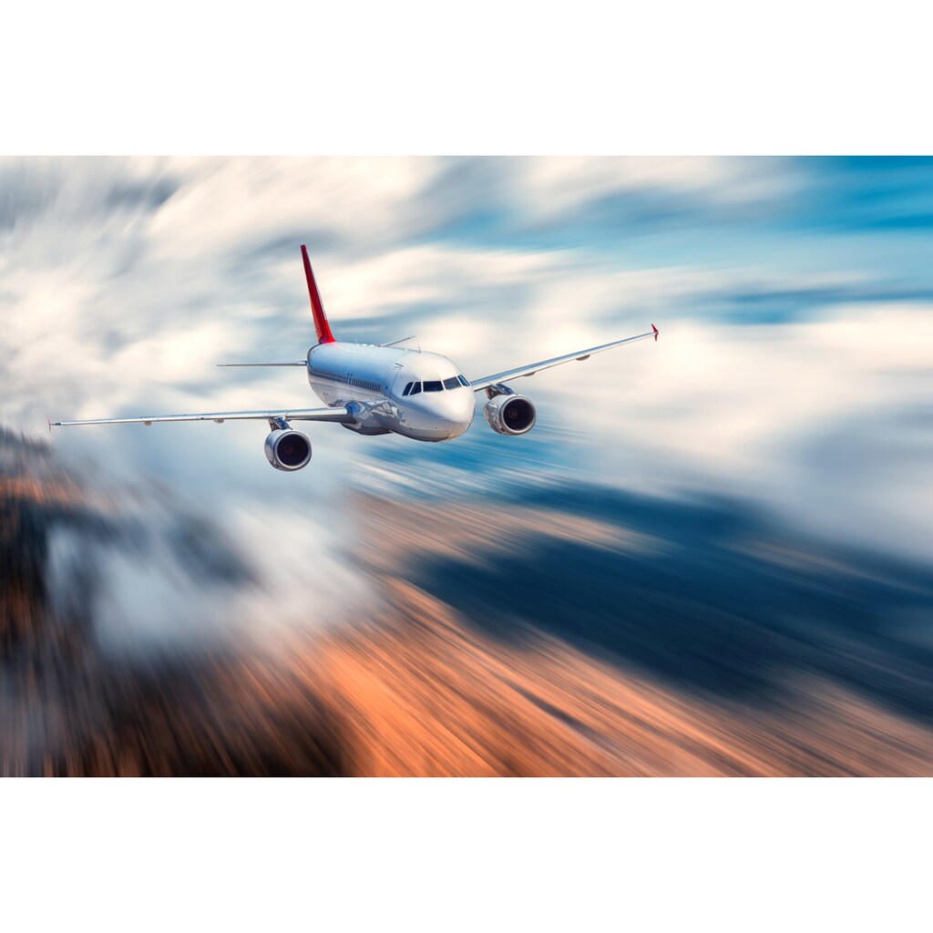 Papermoon Fototapete »Fliegendes Flugzeug«