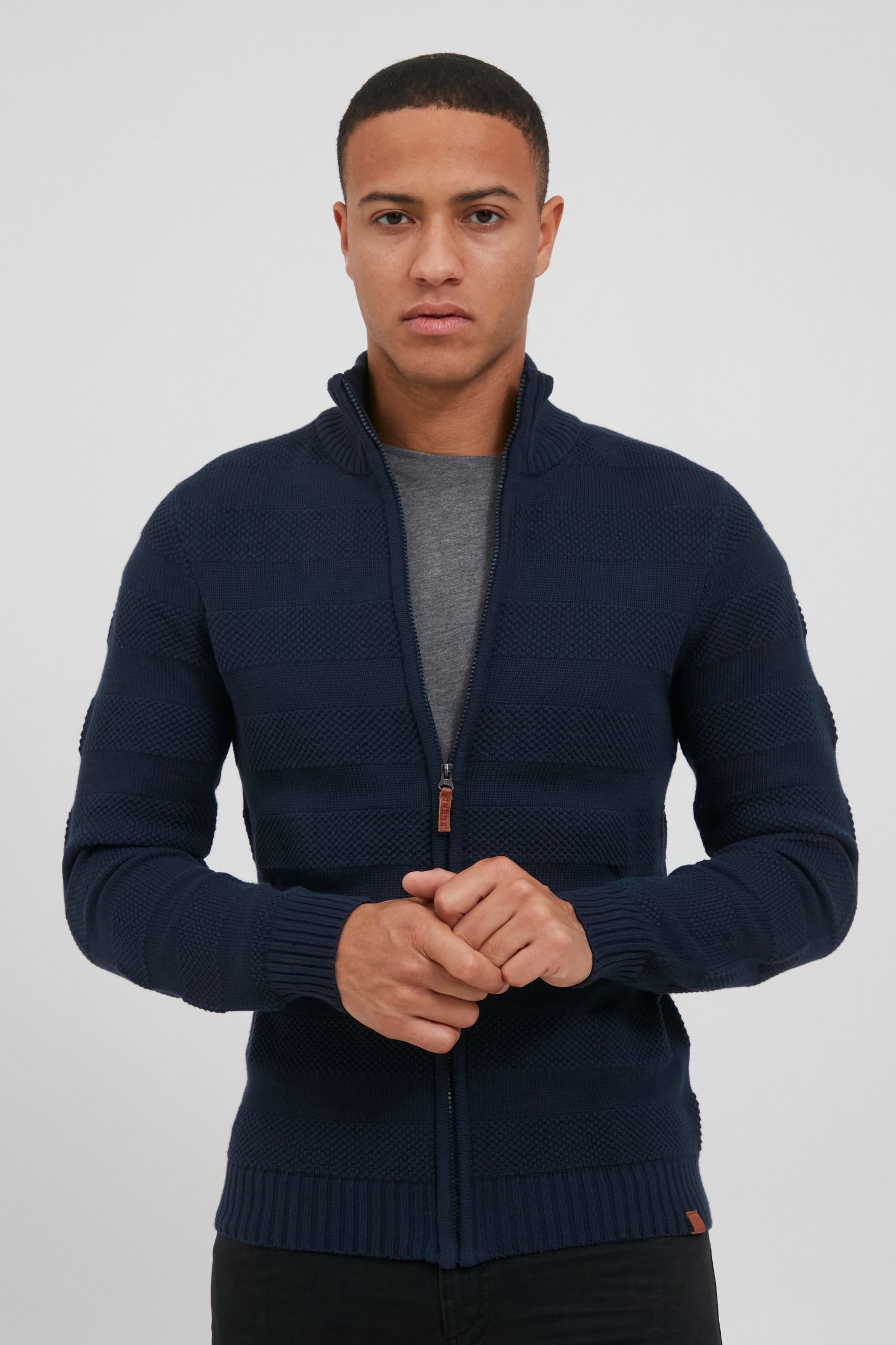 Blend Strickjacke "BHGalmaro", Strickjacke hochabschließendem Stehkragen günstig online kaufen