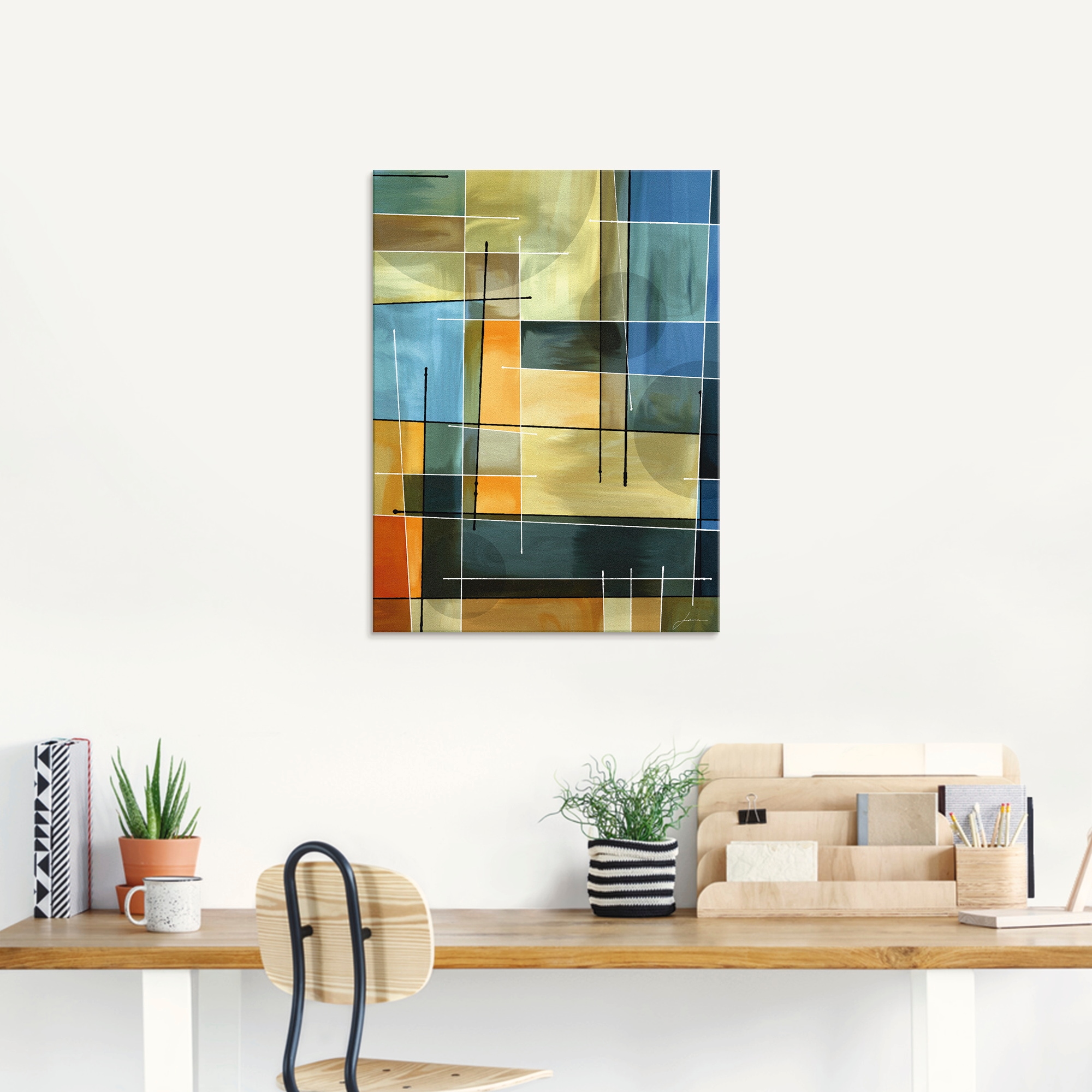 Artland Glasbild »Gegenbalance I«, Muster, (1 St.), in verschiedenen Größen