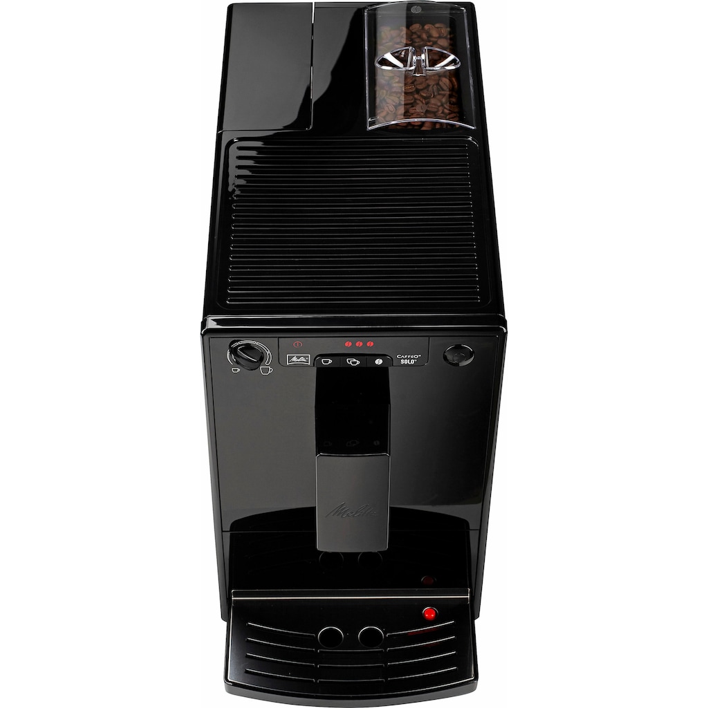 Melitta Kaffeevollautomat »Solo® E950-222, pure black«, aromatischer Kaffee & Espresso bei nur 20 cm Breite