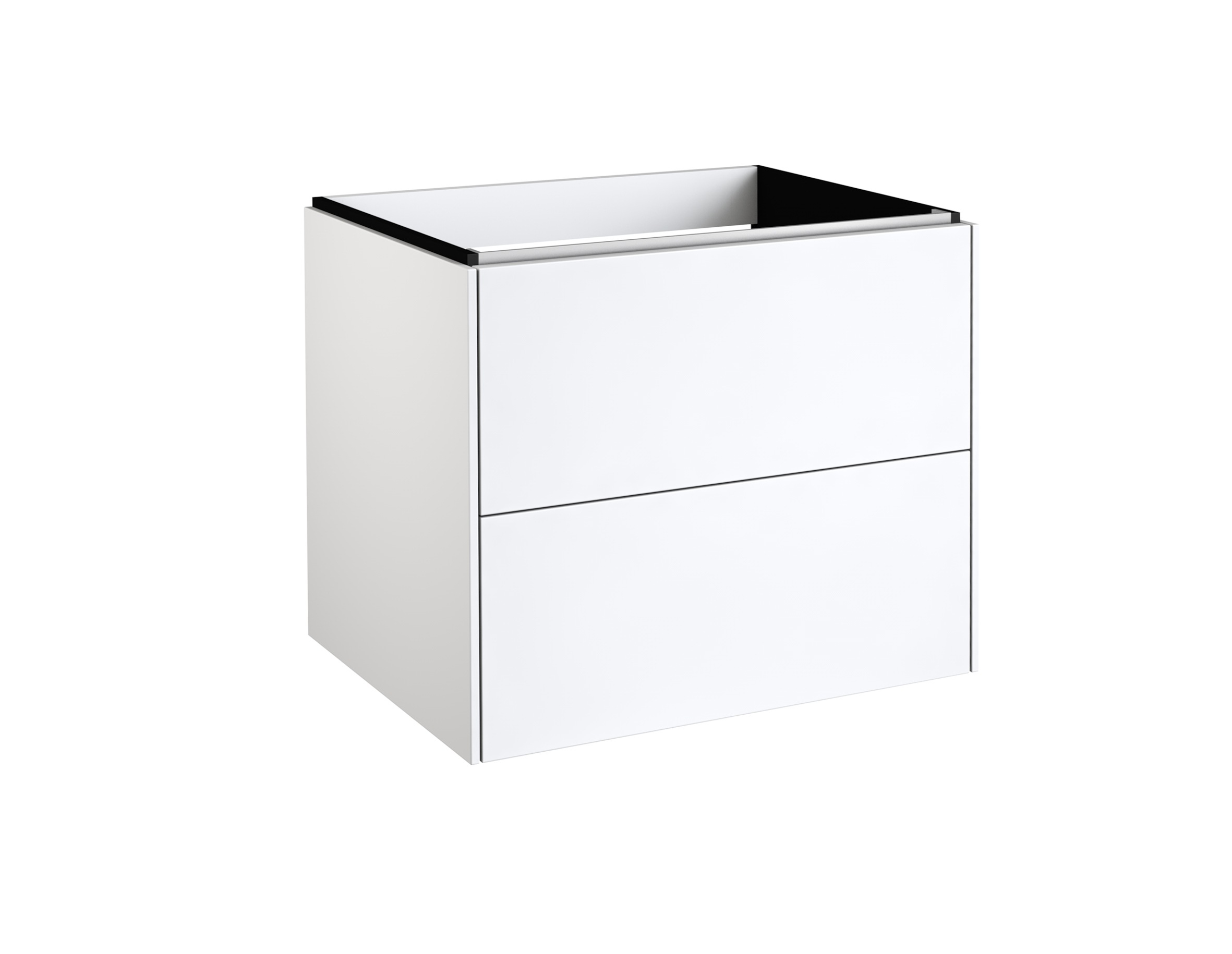 welltime Waschtisch »D-Line«, Badmöbel mit Keramik Waschbecken, Soft-Close-Funktion, Breite 61 cm