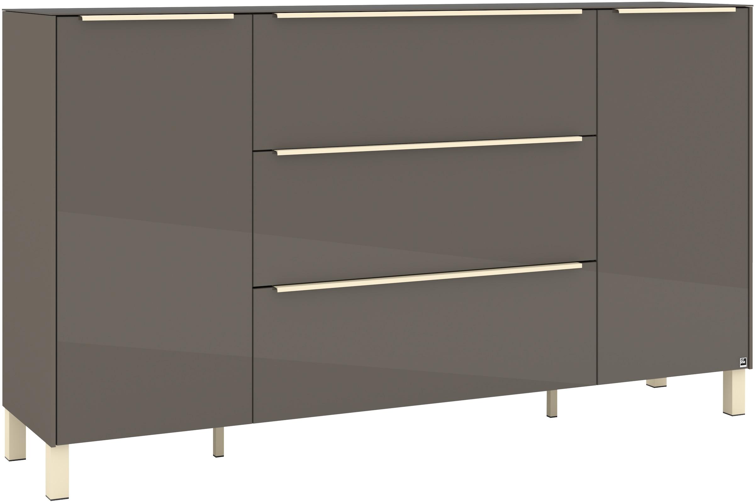 set one by Musterring Sideboard »Reno« 1 Stk. tlg. Mit Vierkantfuß in diversen Farben, 106 cm Höhe & Farbauswahl