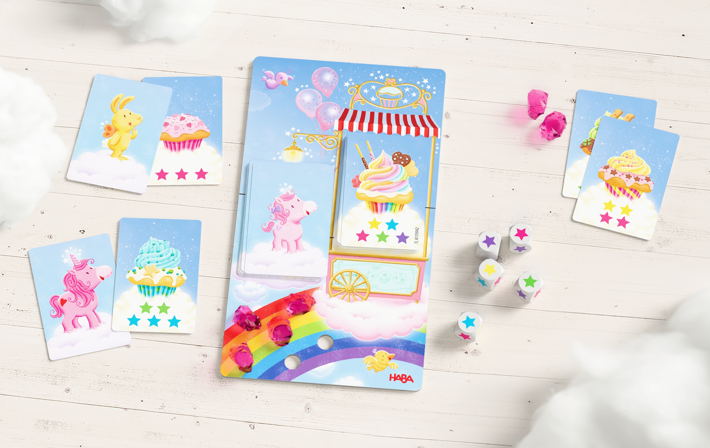 Haba Spiel »Einhorn Glitzerglück Magischer Würfelspaß«