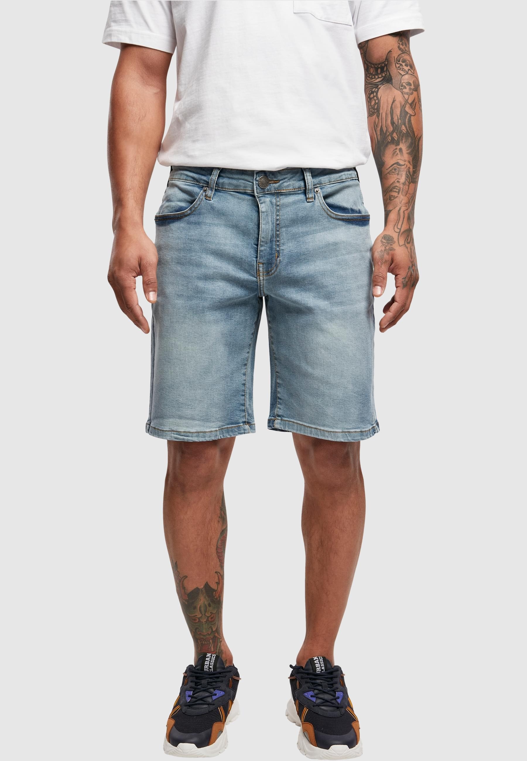 URBAN CLASSICS Stoffhose »Urban Classics Herren Relaxed Fit Jeans Shorts«, (1 tlg.)