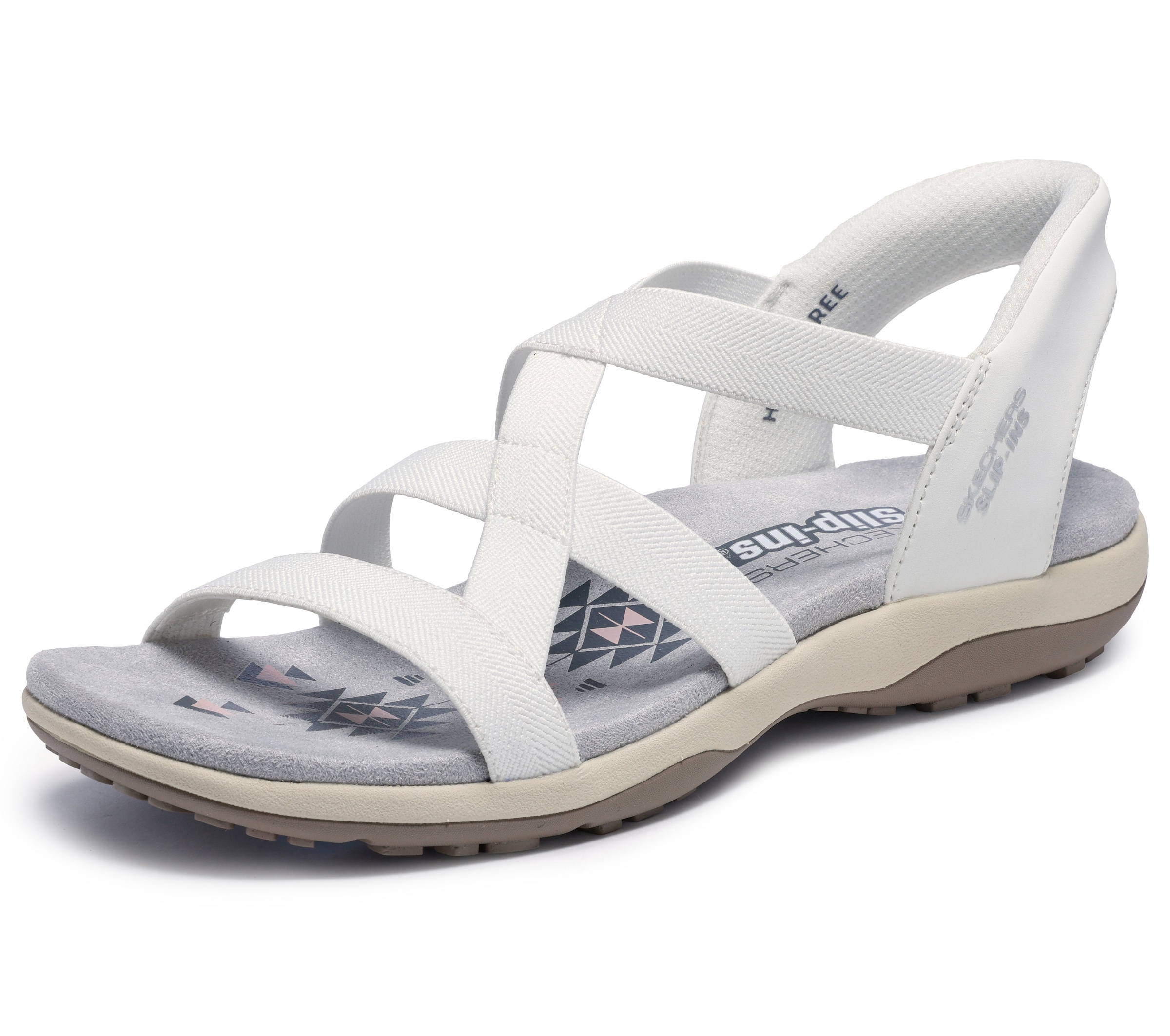 Skechers Sandale "REGGAE SLIM-STRETCH FLEX" Flats, Trekking Sandale mit Sli günstig online kaufen