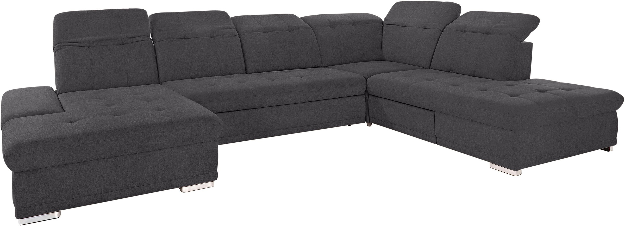 Thumbnail - COTTA Wohnlandschaft "Holiday U-Form mit Sitztiefen-, Armteil- und Kopfteilverstellung" wahlweise mit Bettfunktion & Bet...