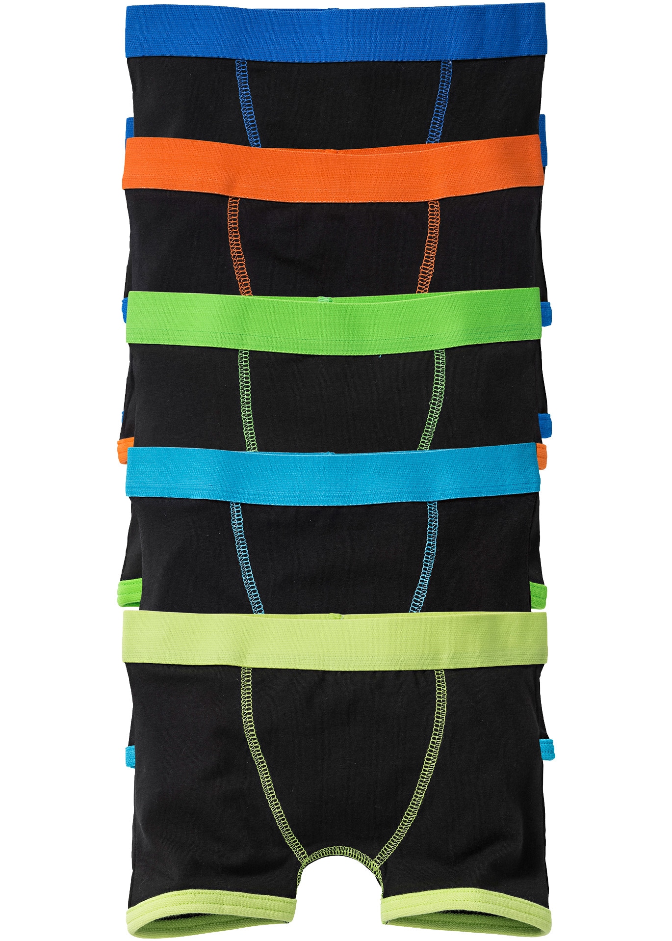 bonprix Boxershorts Packung, 5er, weiches Material, elastische Beinabschlüsse, flexibler Bund