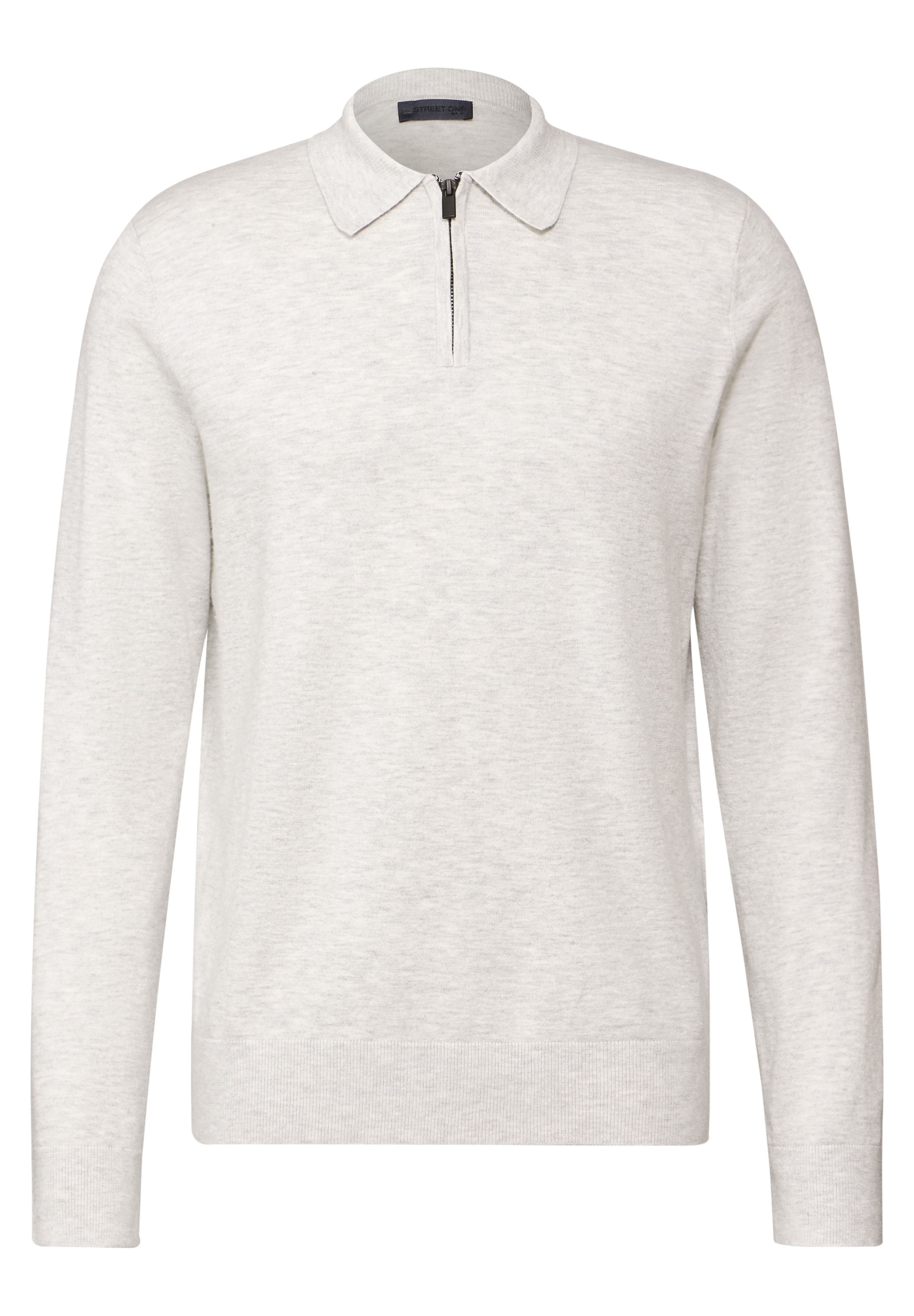 STREET ONE MEN Poloshirt, mit Materialmix