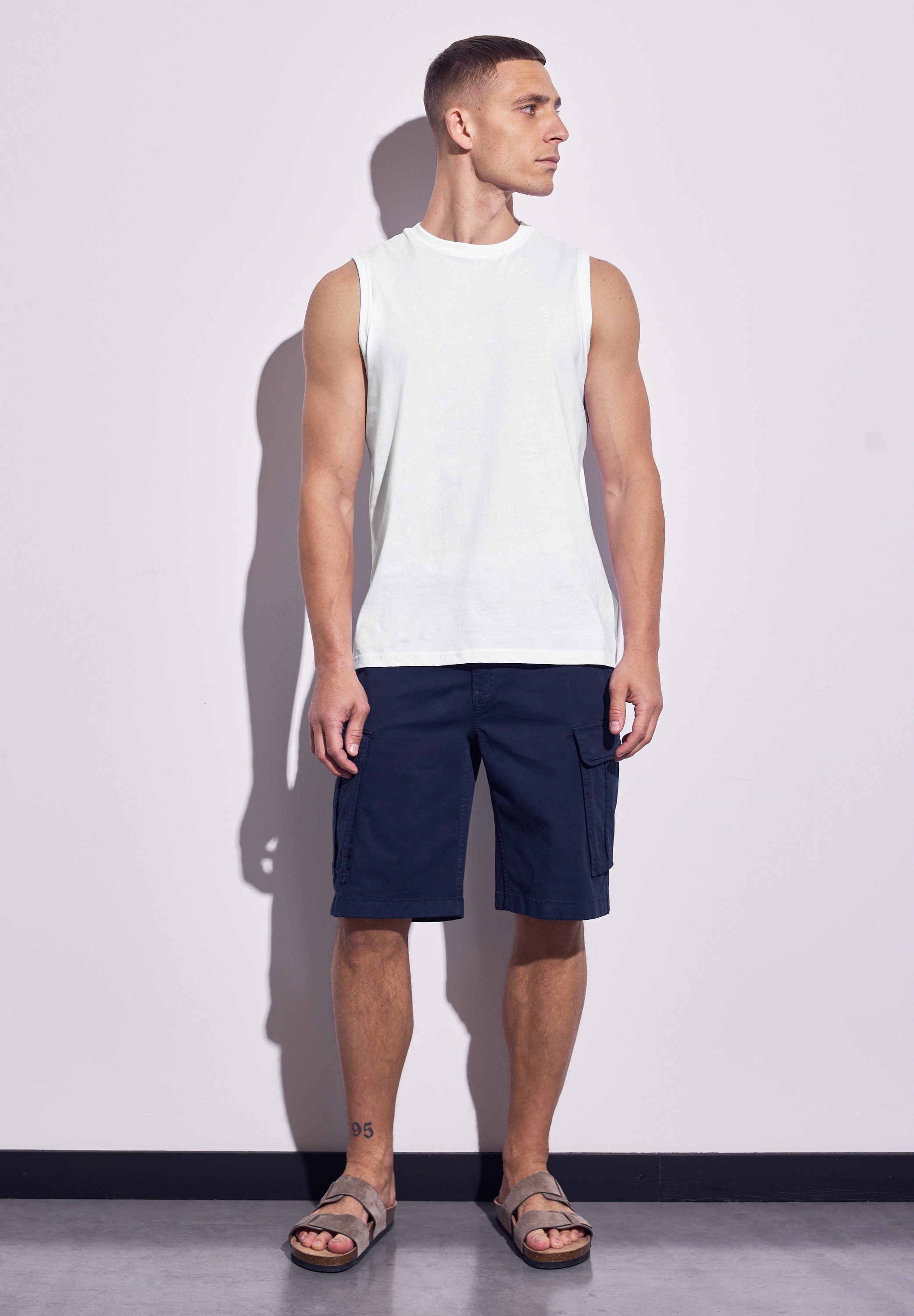 STREET ONE MEN Tanktop, mit Rundhalsausschnitt