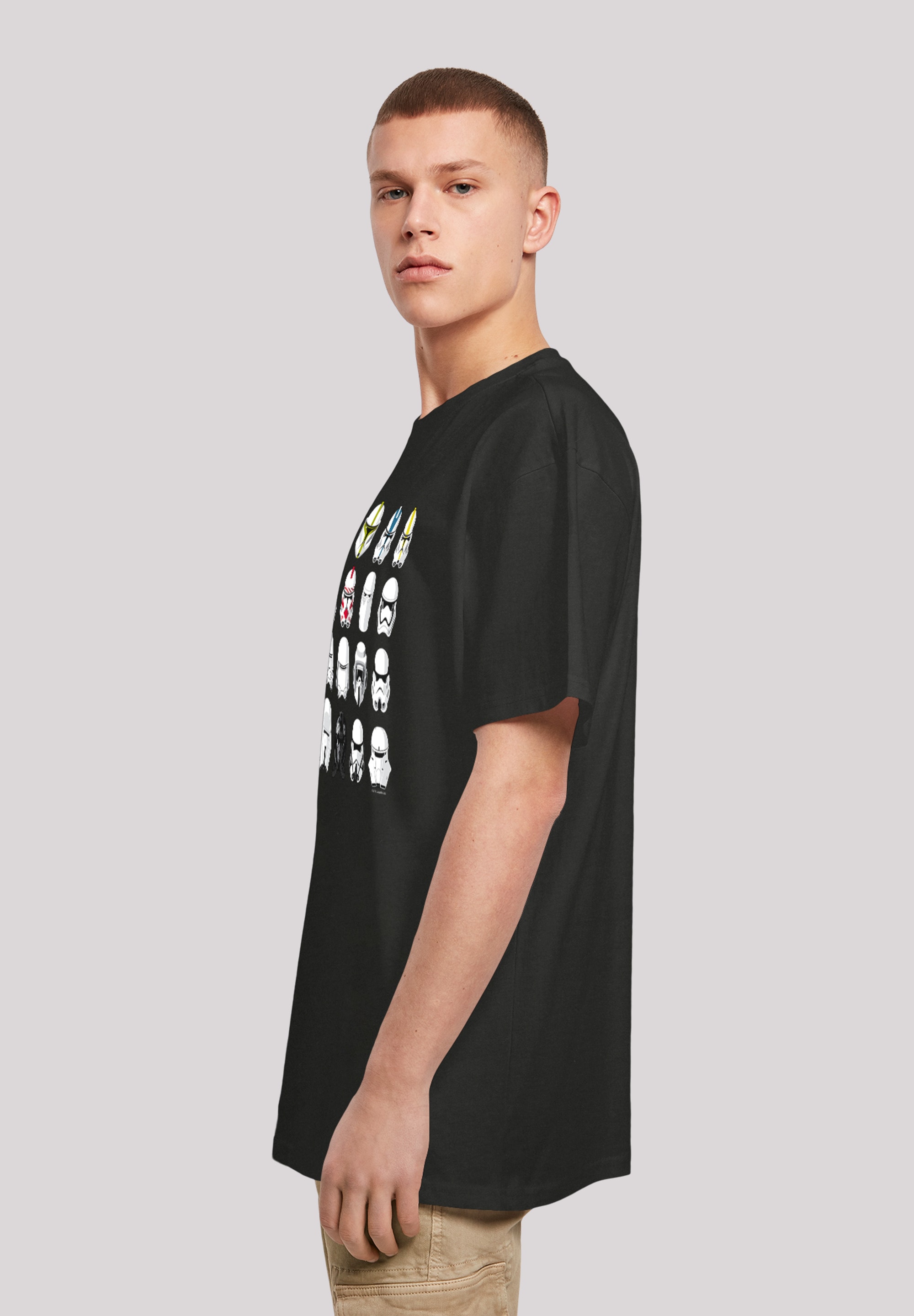 F4NT4STIC T-Shirt »Star Wars Stormtrooper Helmets CAD«, Print