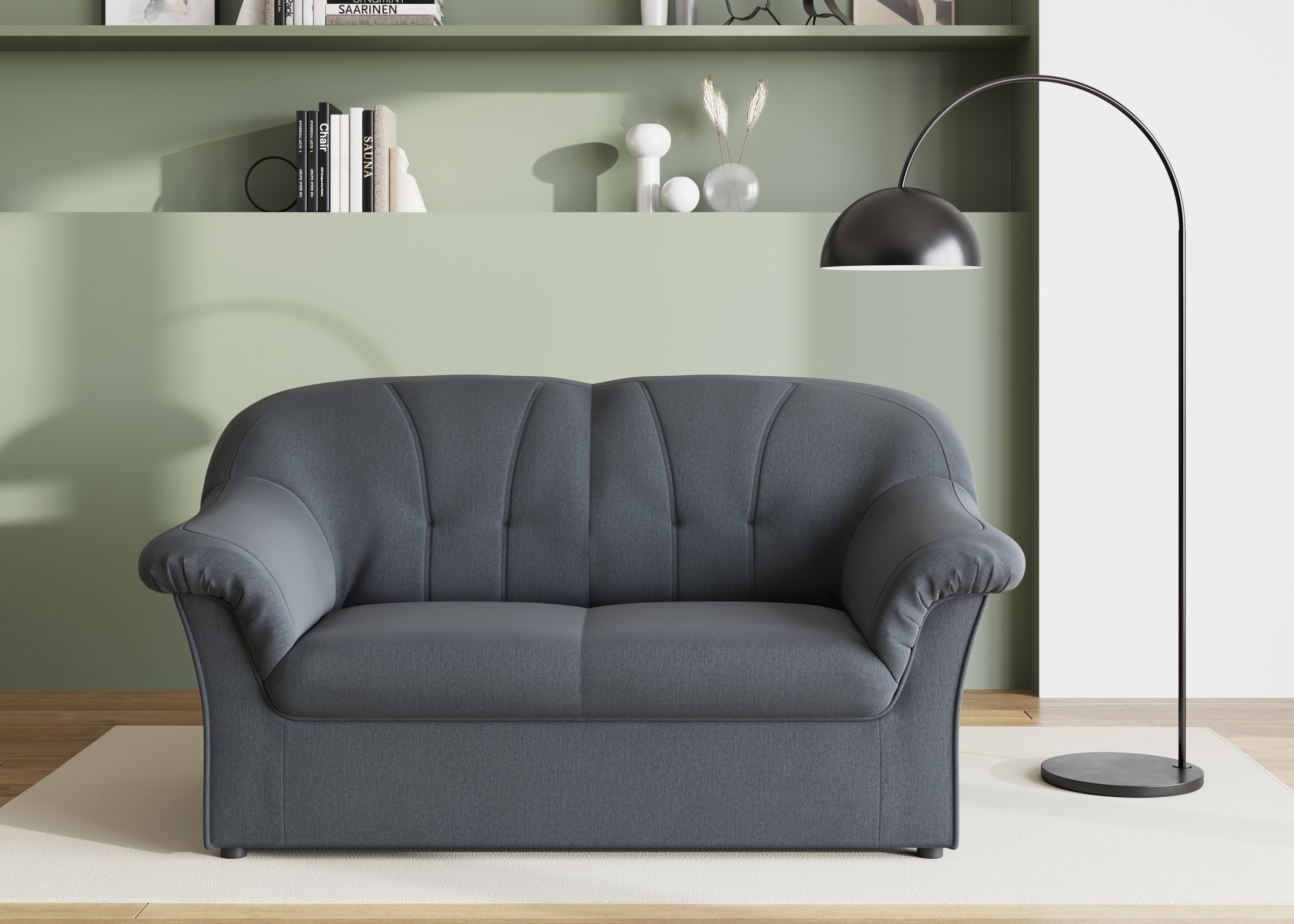 DOMO collection 2-Sitzer "Pegnitz für kleine Räume, Breite 155cm,", zeitlos günstig online kaufen