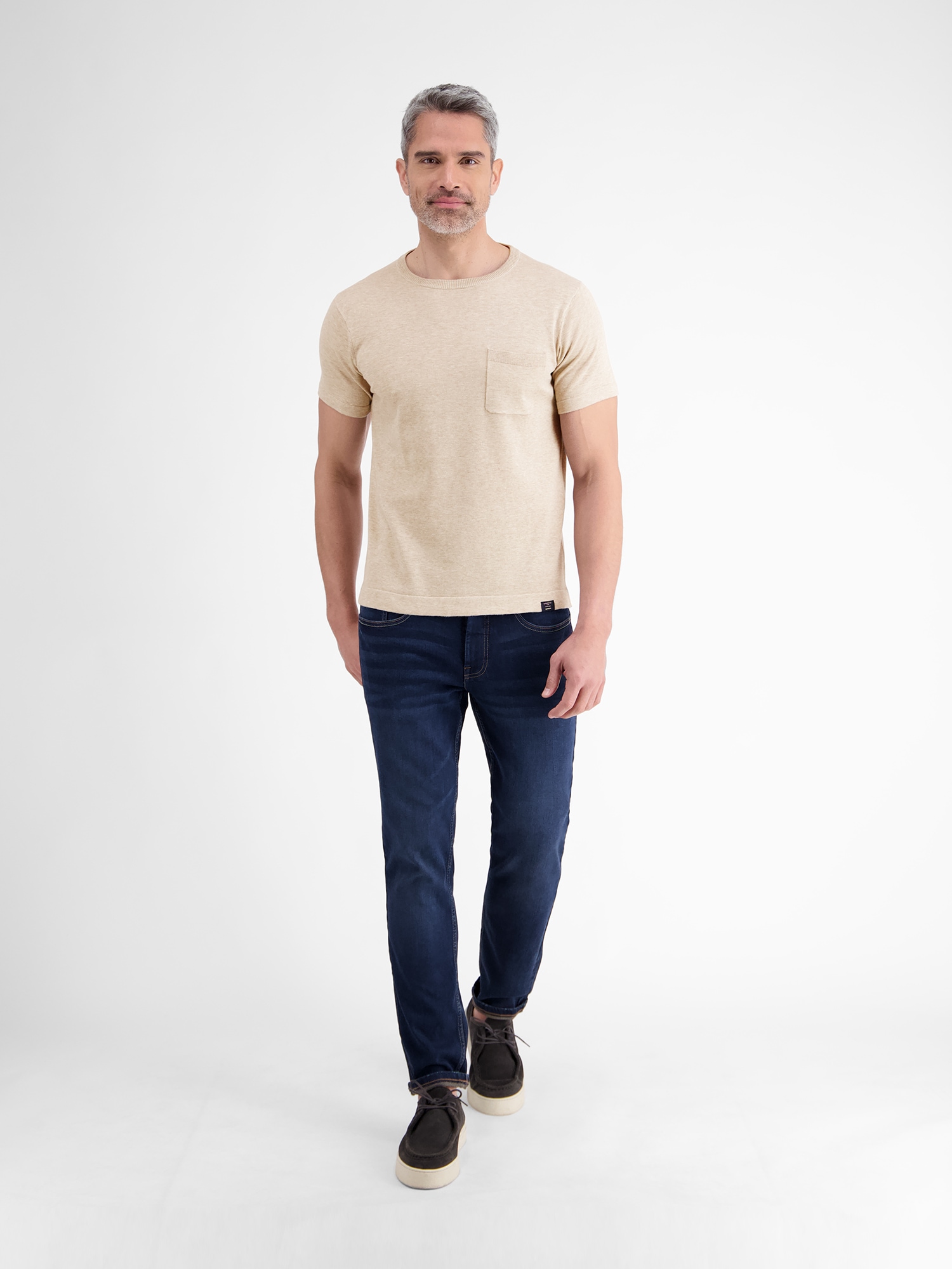 LERROS T-Shirt »LERROS Strick-T-Shirt mit Brusttasche«